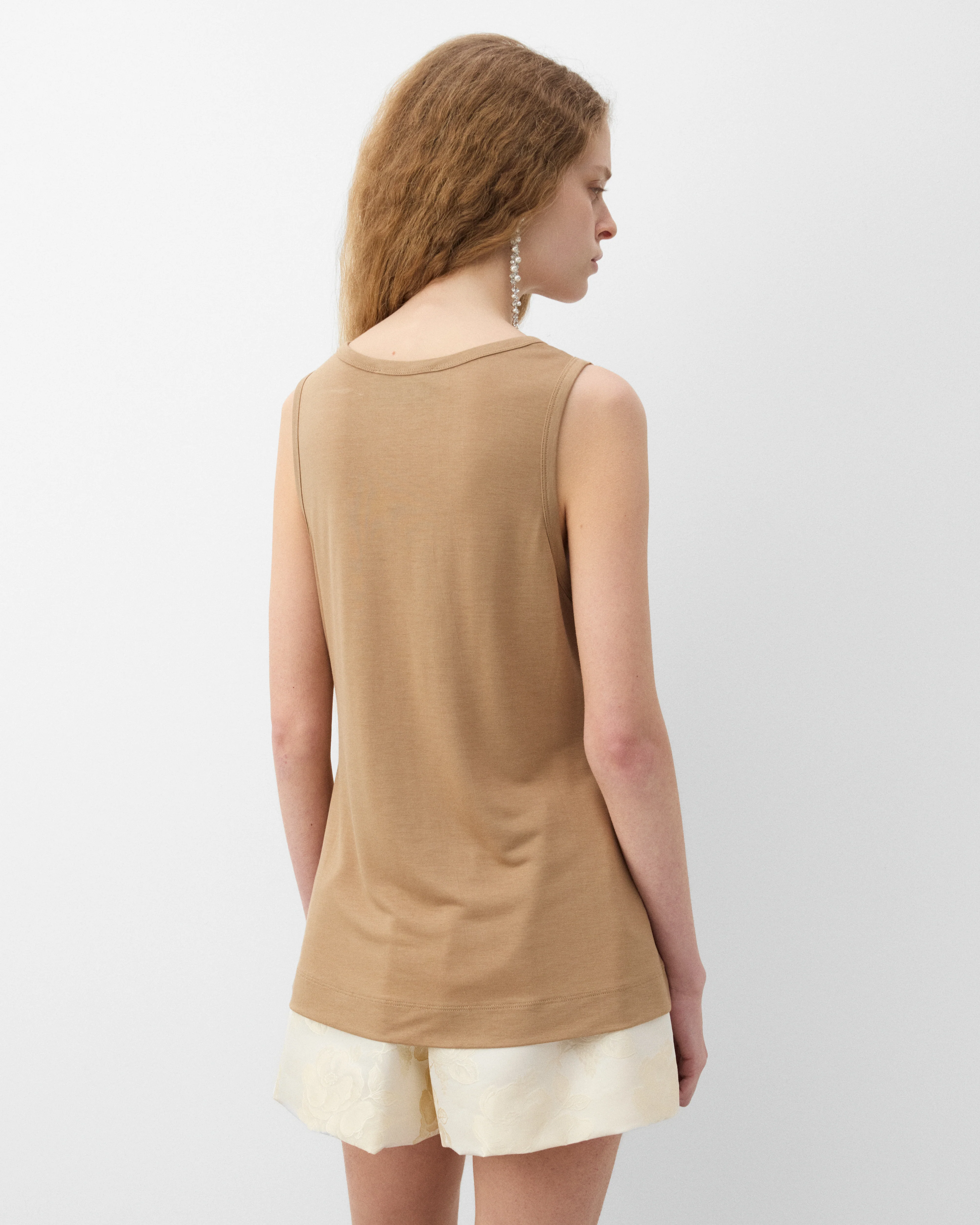 Simone Rocha - Women's Bow Tank - (Toffee) - Image 5