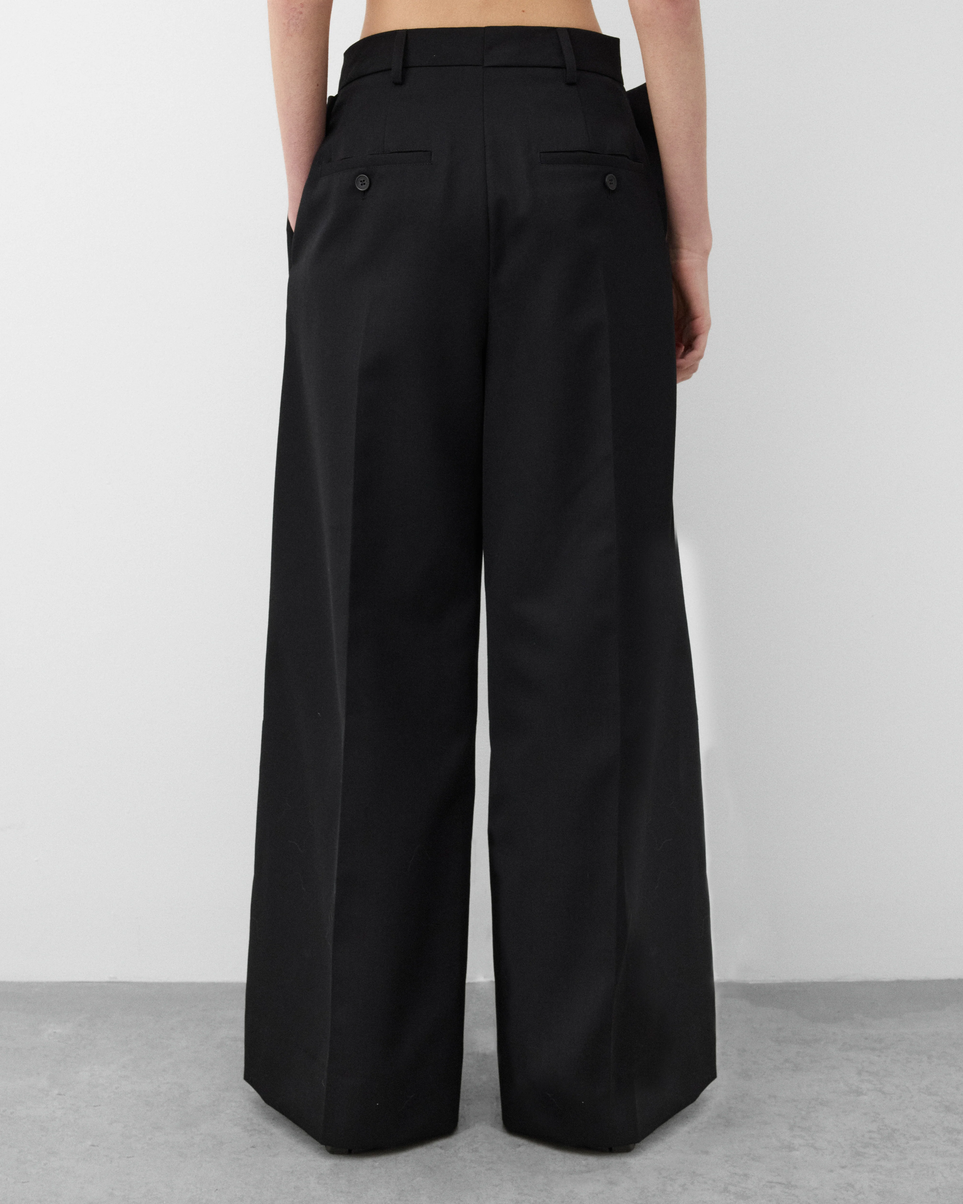 Simone Rocha - Women's Gathered Flower Sash Trousers - (Black) - Image 5