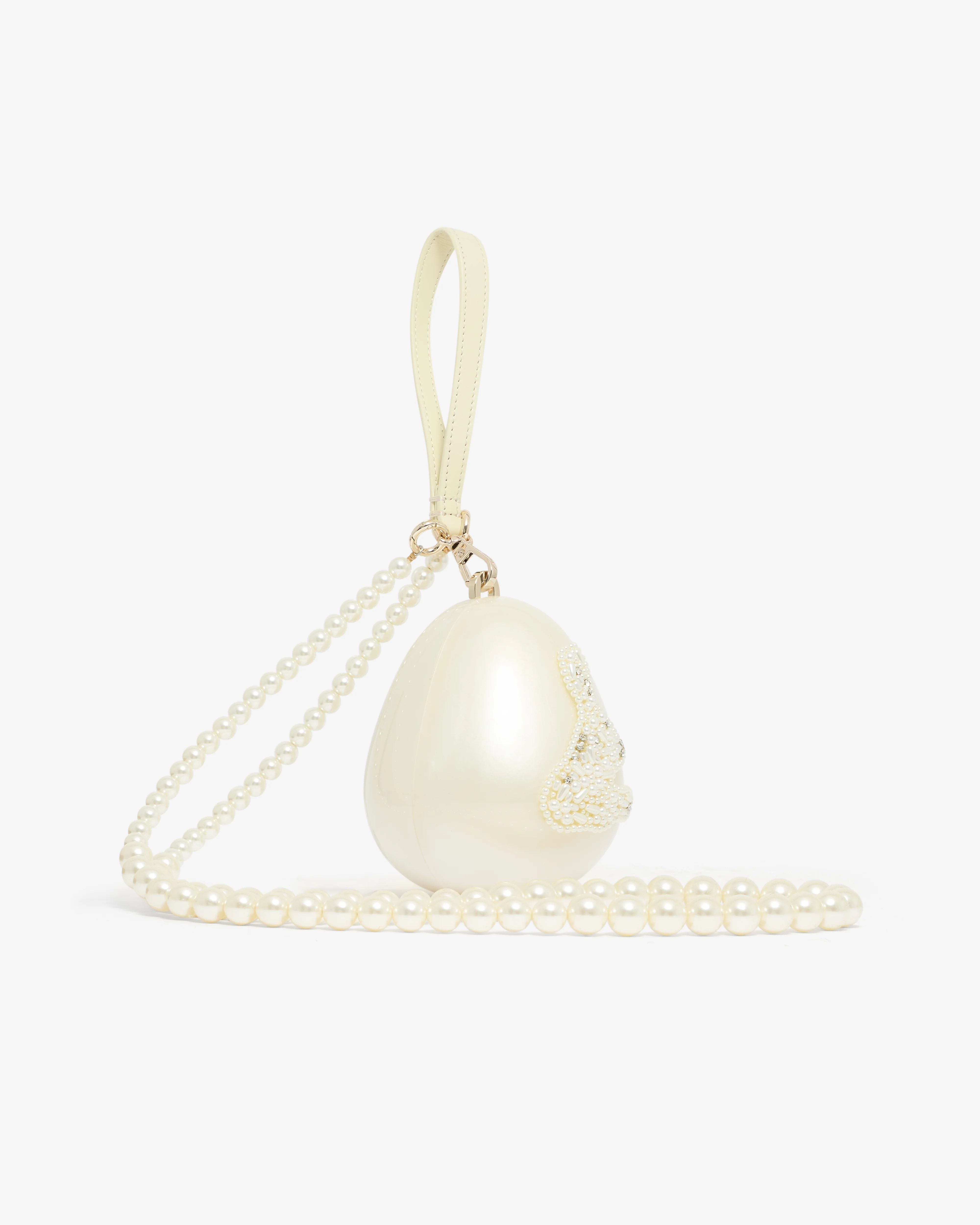 Simone Rocha - Embellished Hare Pearl Egg Bag - (Pearl/Pearl) - Image 2