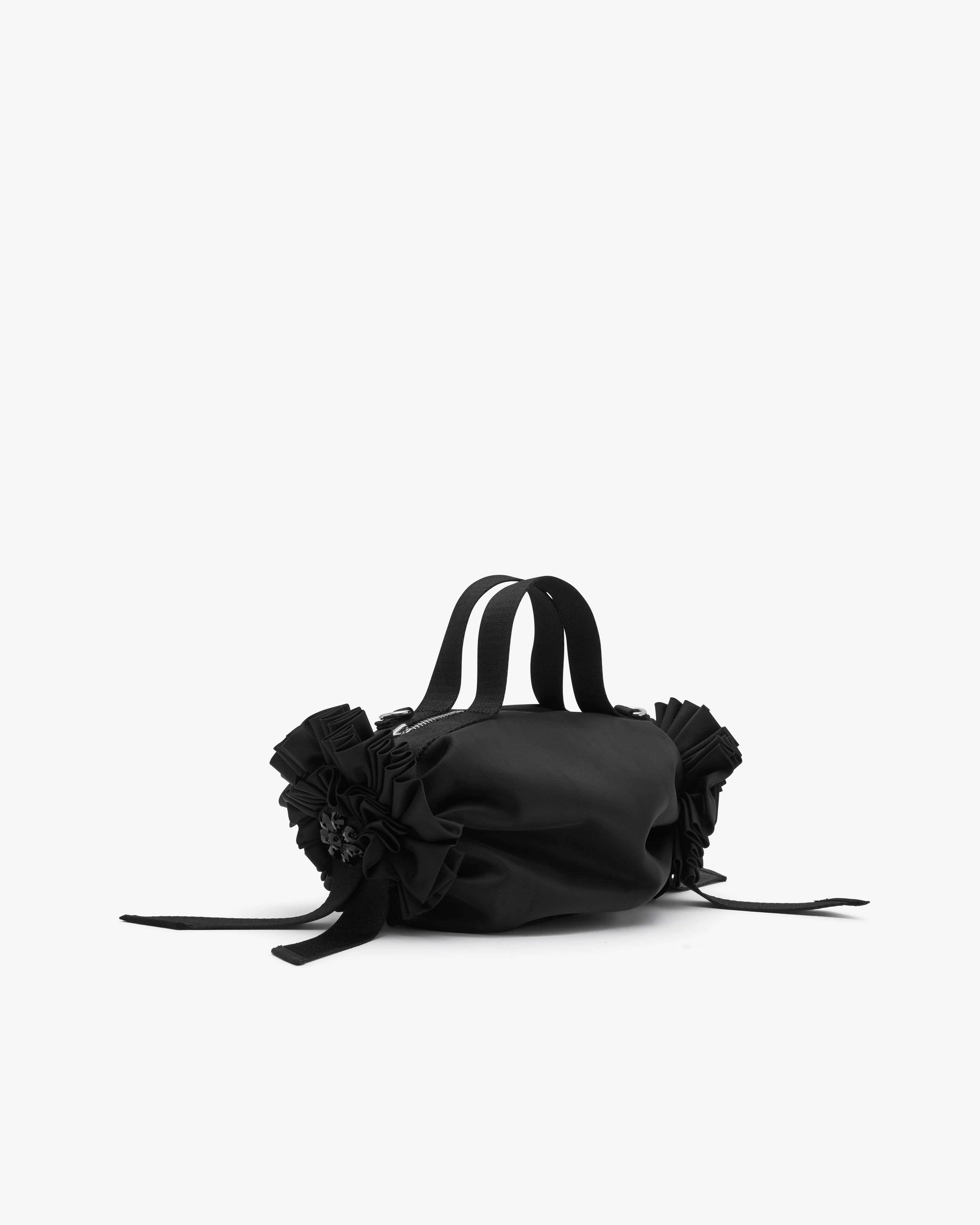 Simone Rocha - Women's Mini Double Ribbon Rosette Bag - (Black/Jet) - Image 2
