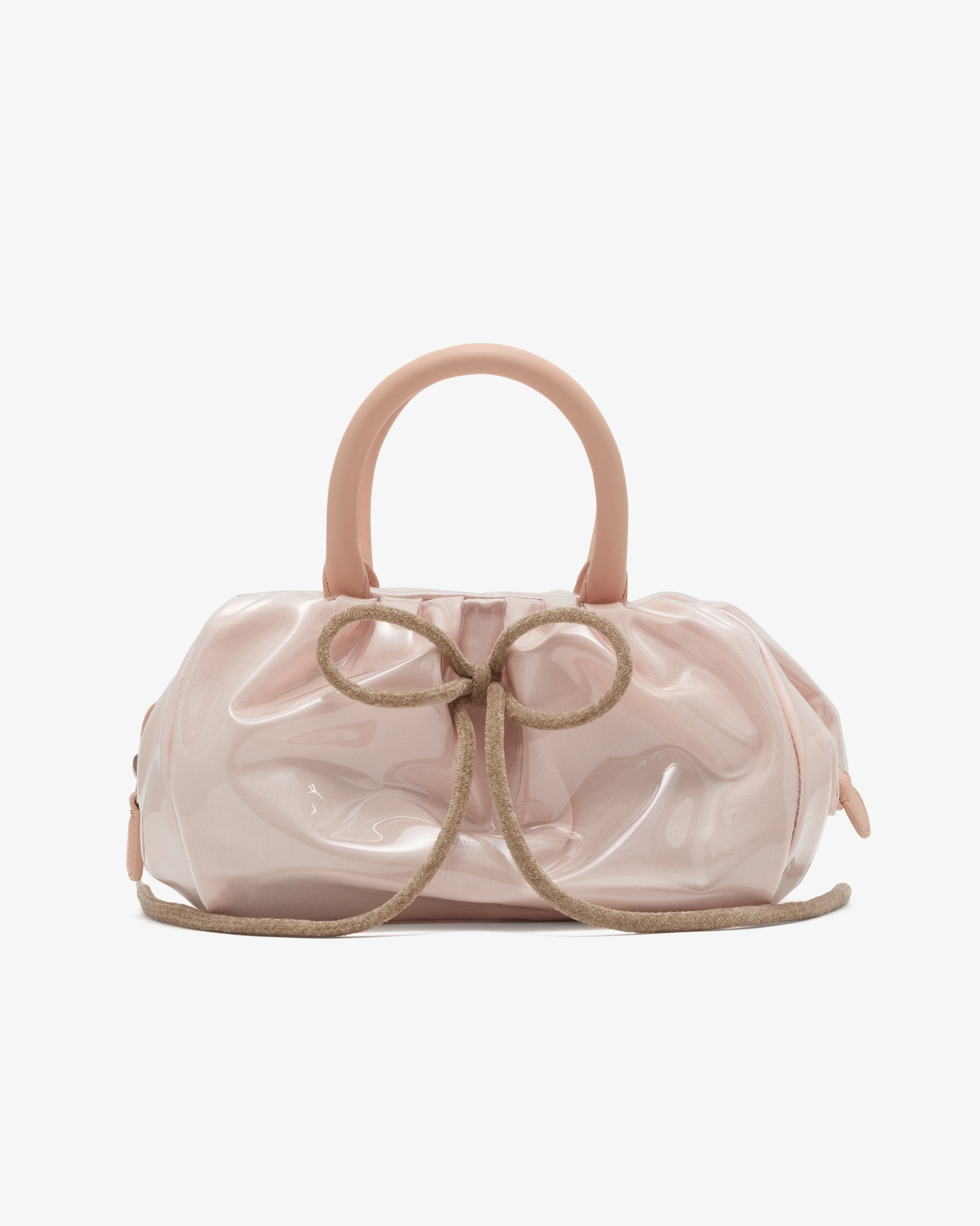 Simone Rocha - Women's Mini Gathered Top Handle Bag - (Clear/Taupe)