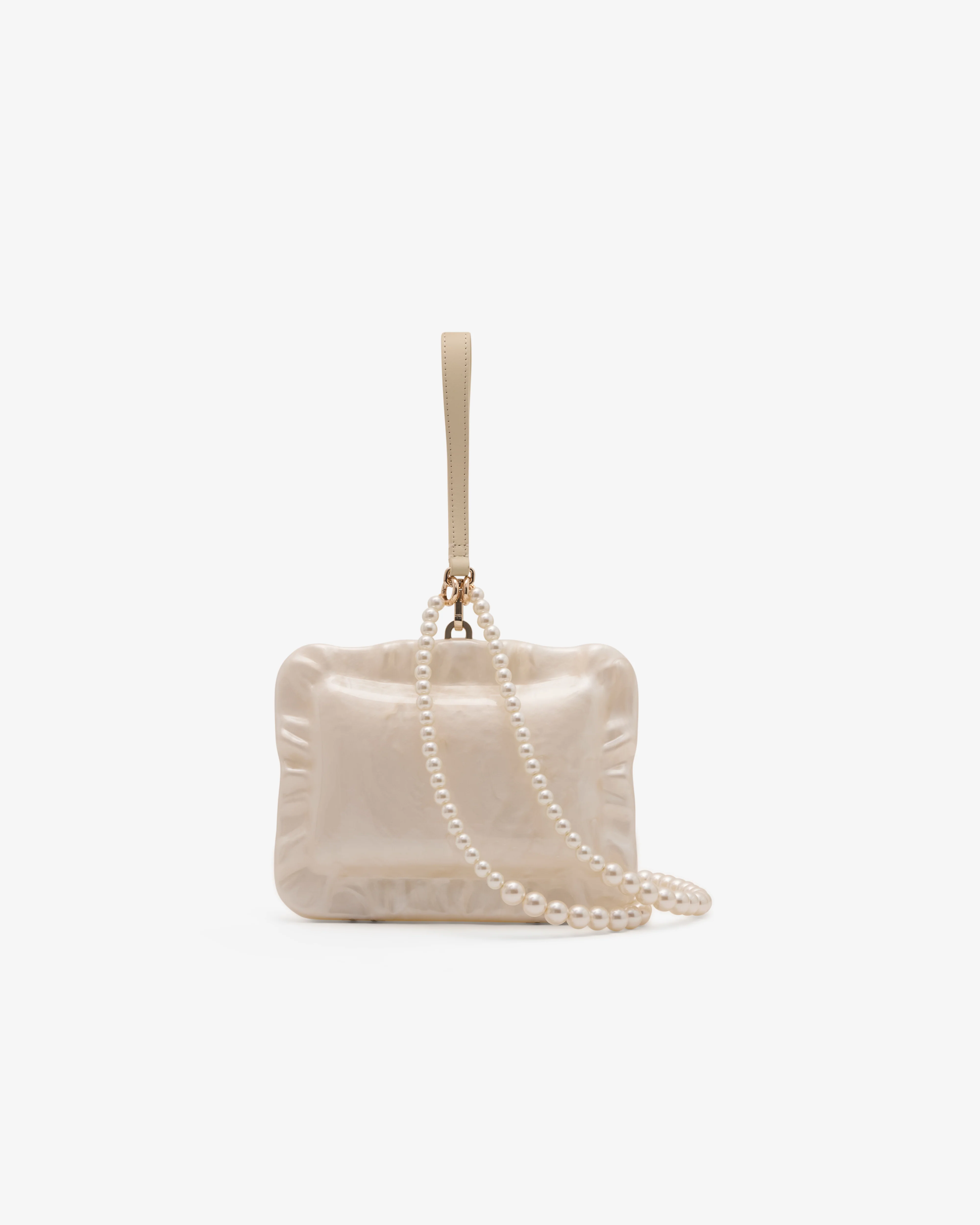 Simone Rocha - Women's Embellished Pearl Cross Body Pillowcase Bag - (Pearl) - Image 3