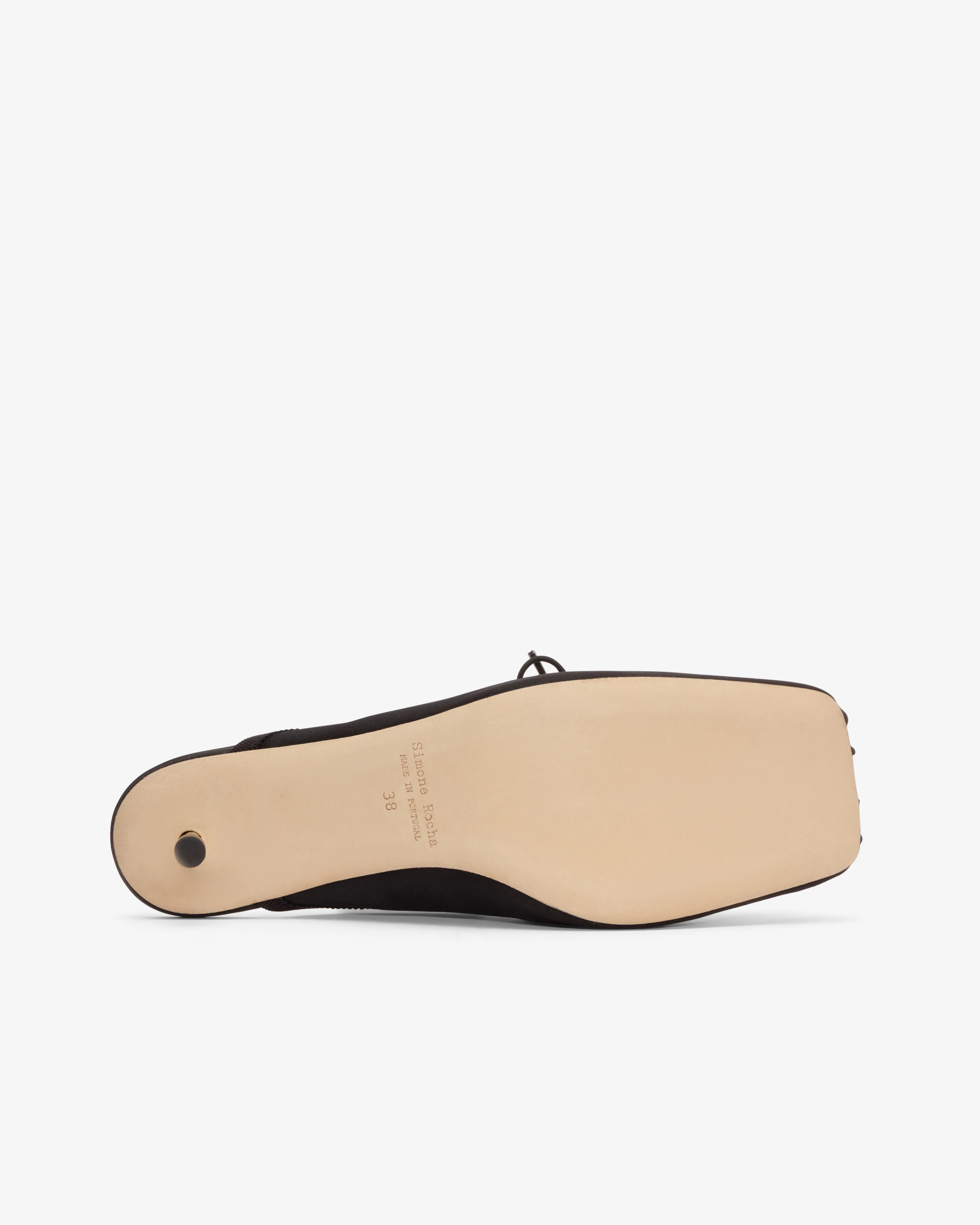 Simone Rocha  - Women's Embellished Pointe Mule Heel - (Black/Rose) - Image 6