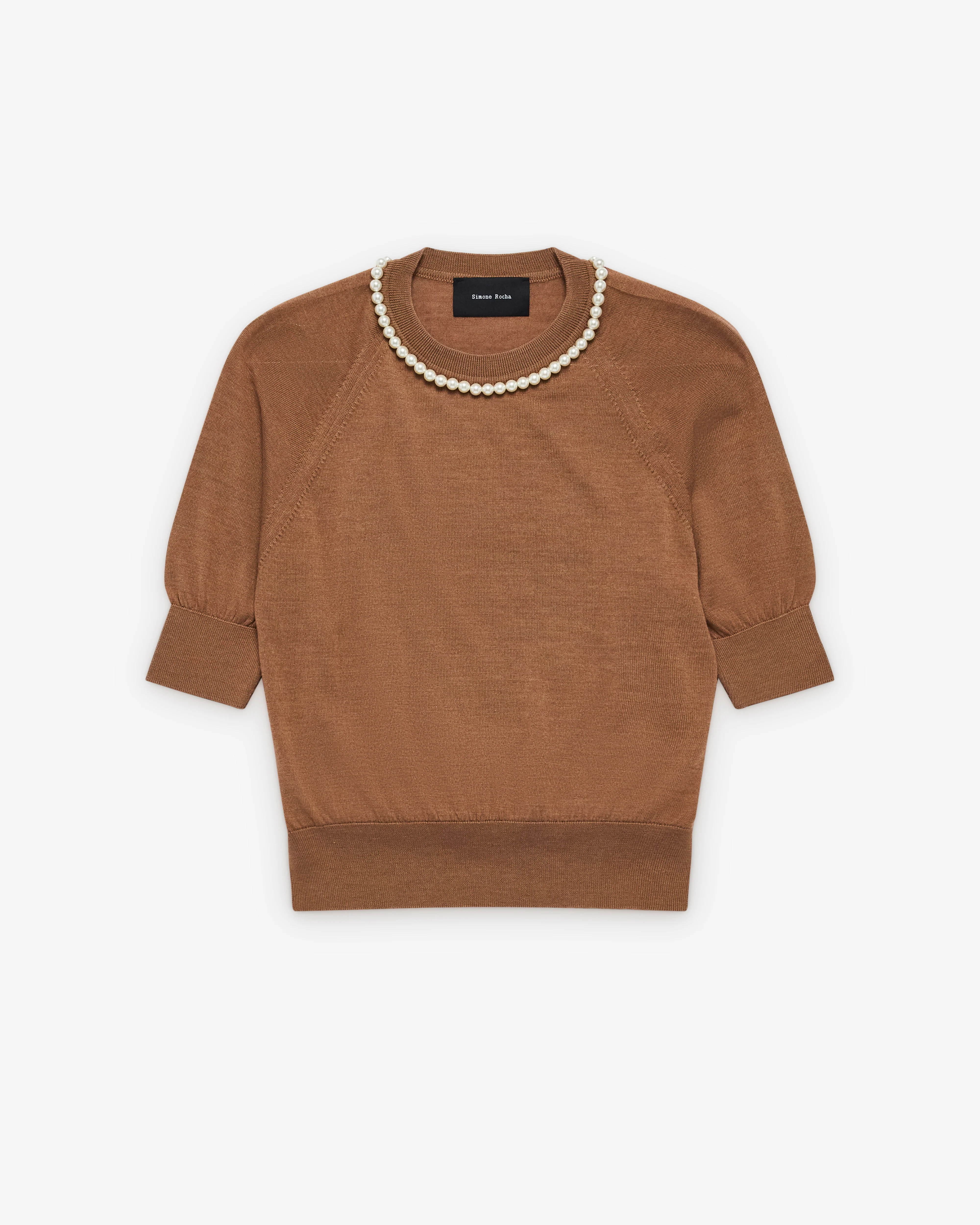 Simone Rocha - Women's Puff Sleeve Jumper - (Chestnut)