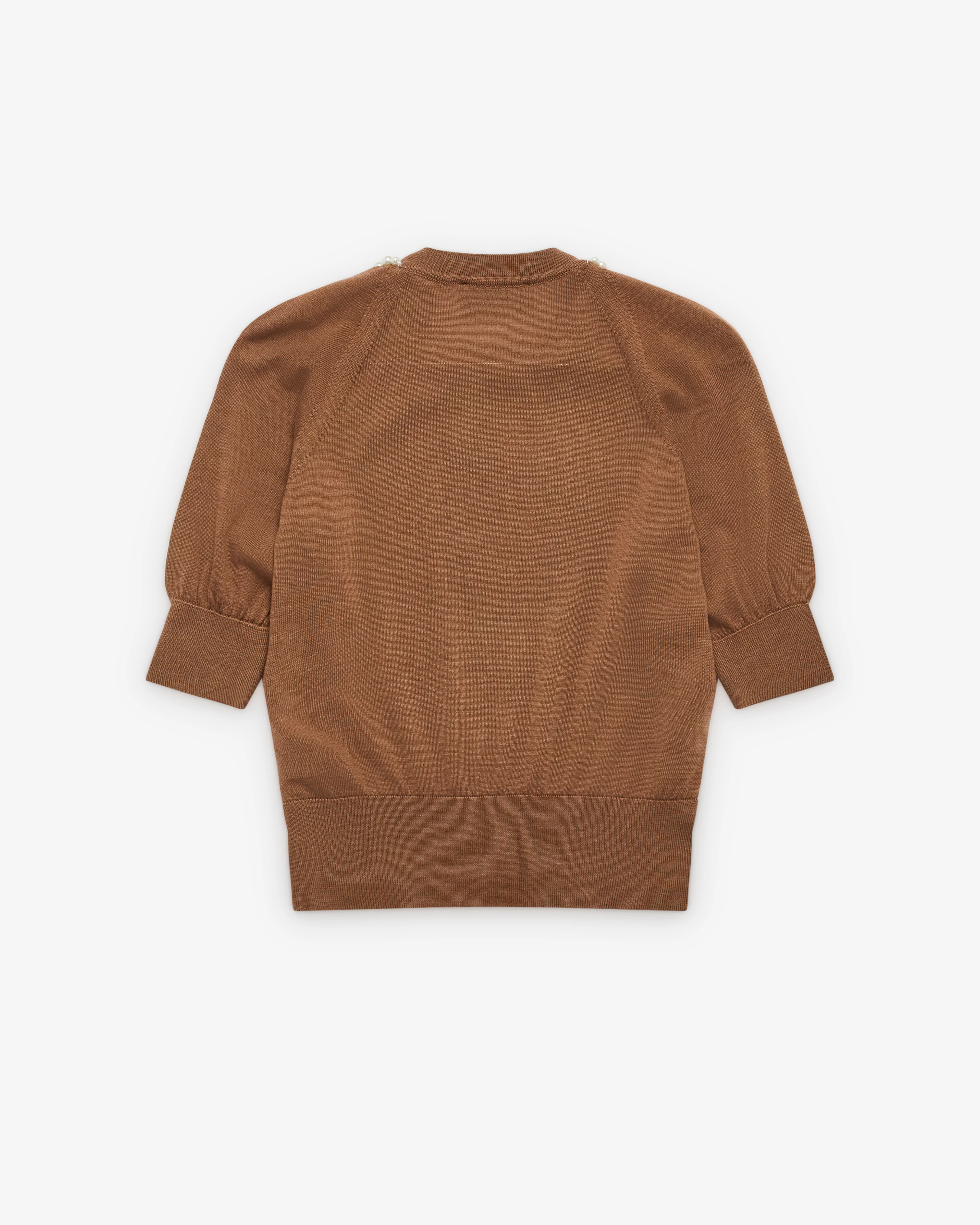 Simone Rocha - Women's Puff Sleeve Jumper - (Chestnut) - Image 2