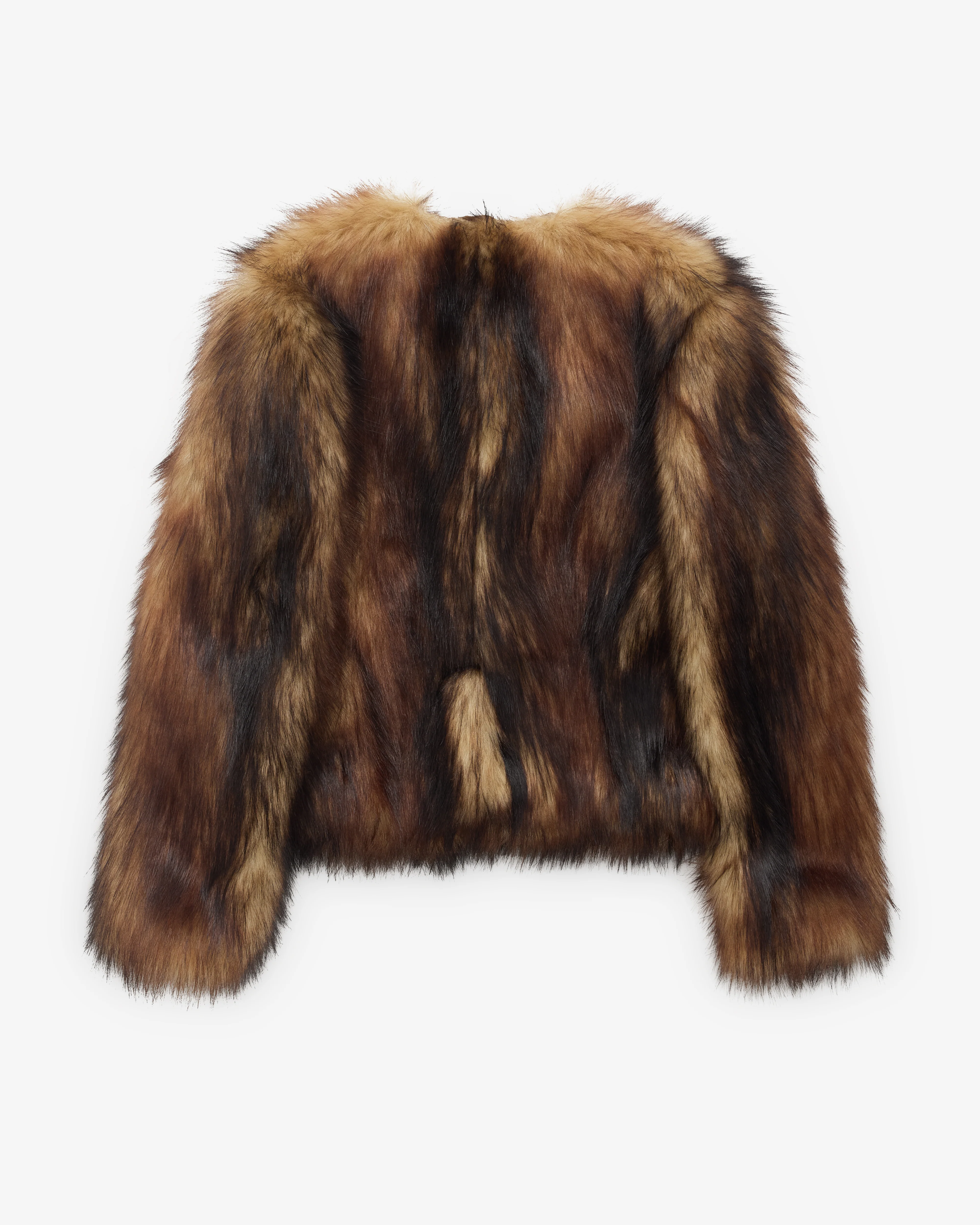 Simone Rocha - Women’s Sculpted Faux Fur Fray Jacket - (Natural) - Image 2
