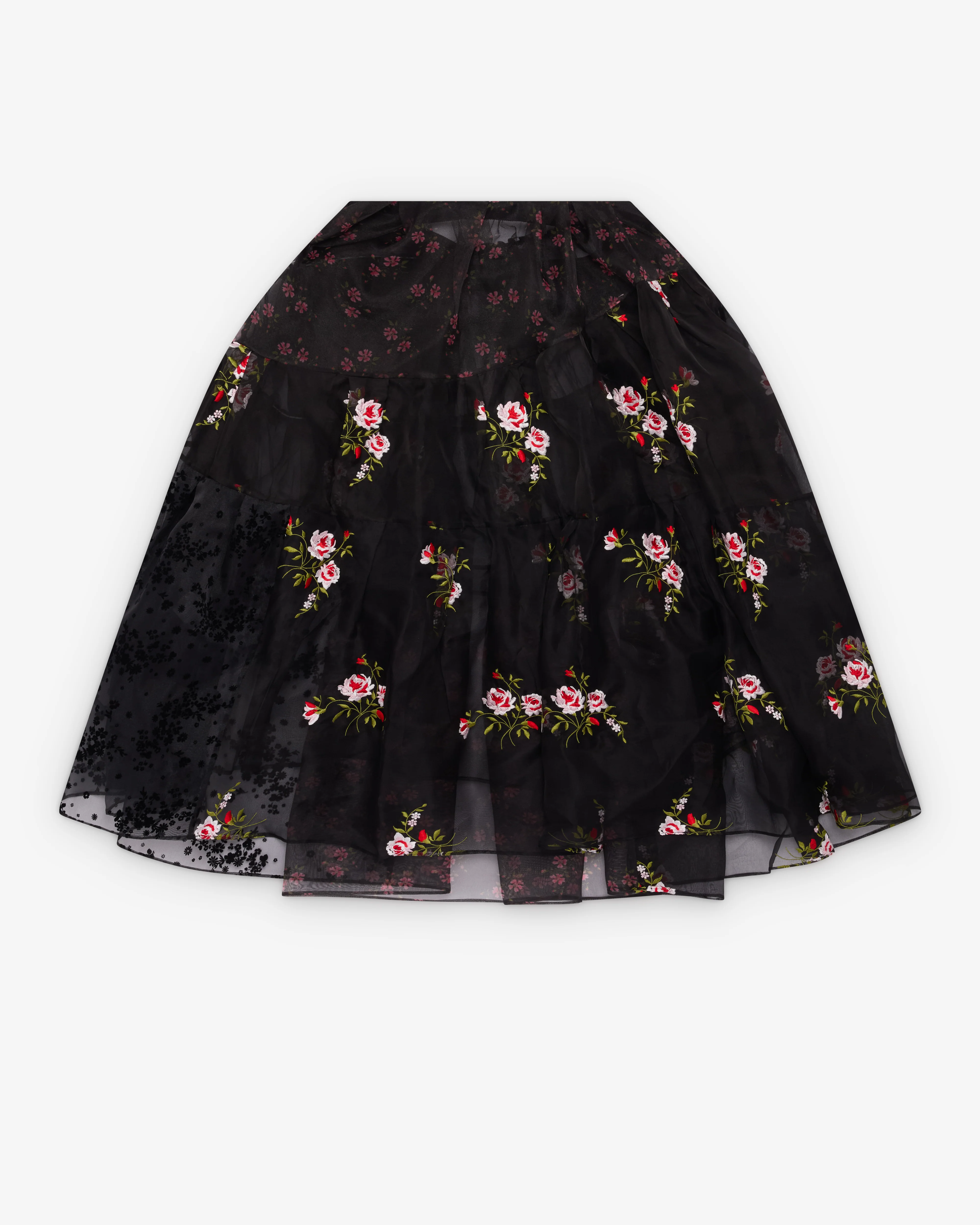 Simone Rocha - Women's Sheer Patchwork Tulle Skirt - (Black) - Image 2