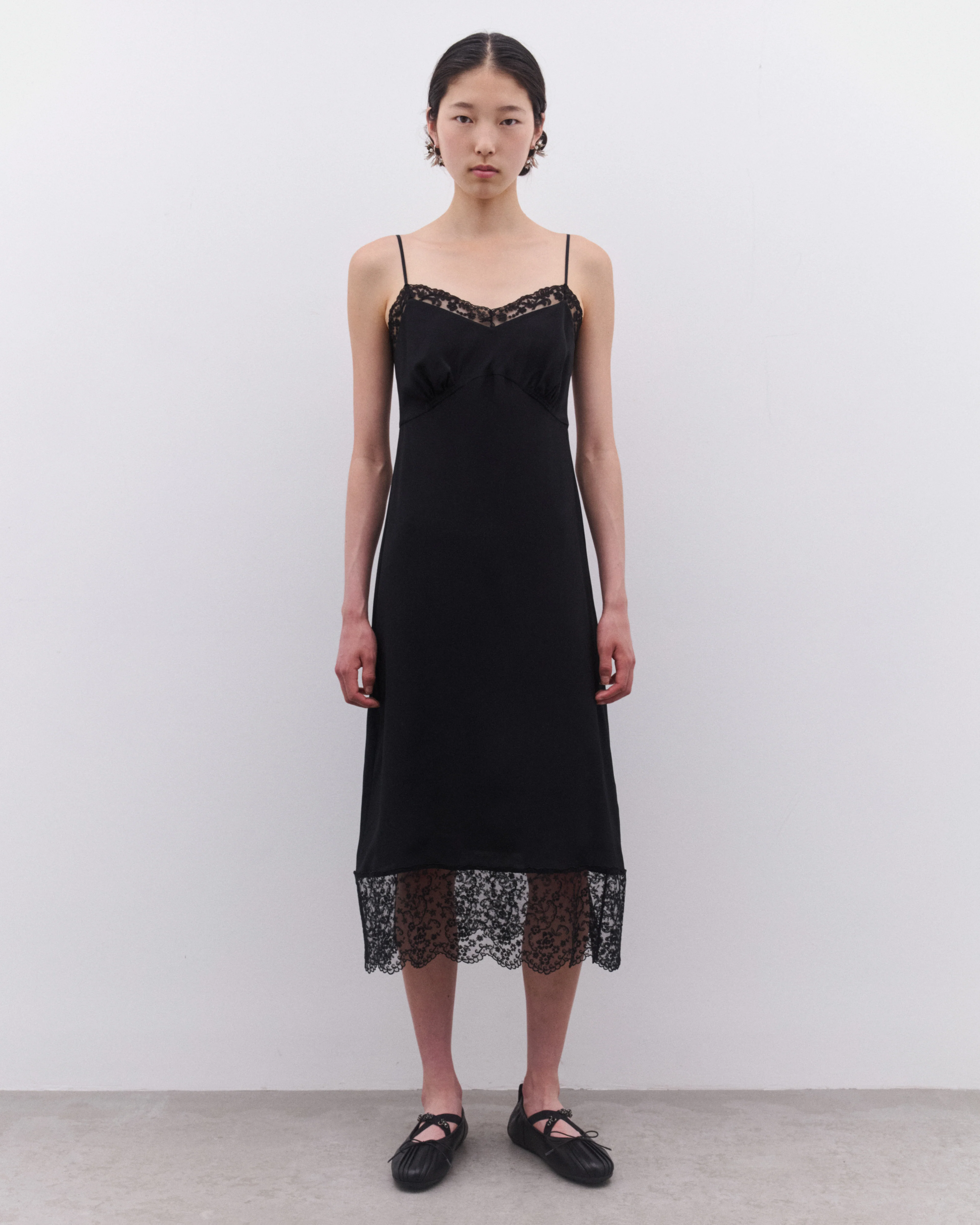 Simone Rocha - Women’s Lace Trim Slip - (Black) - Image 3