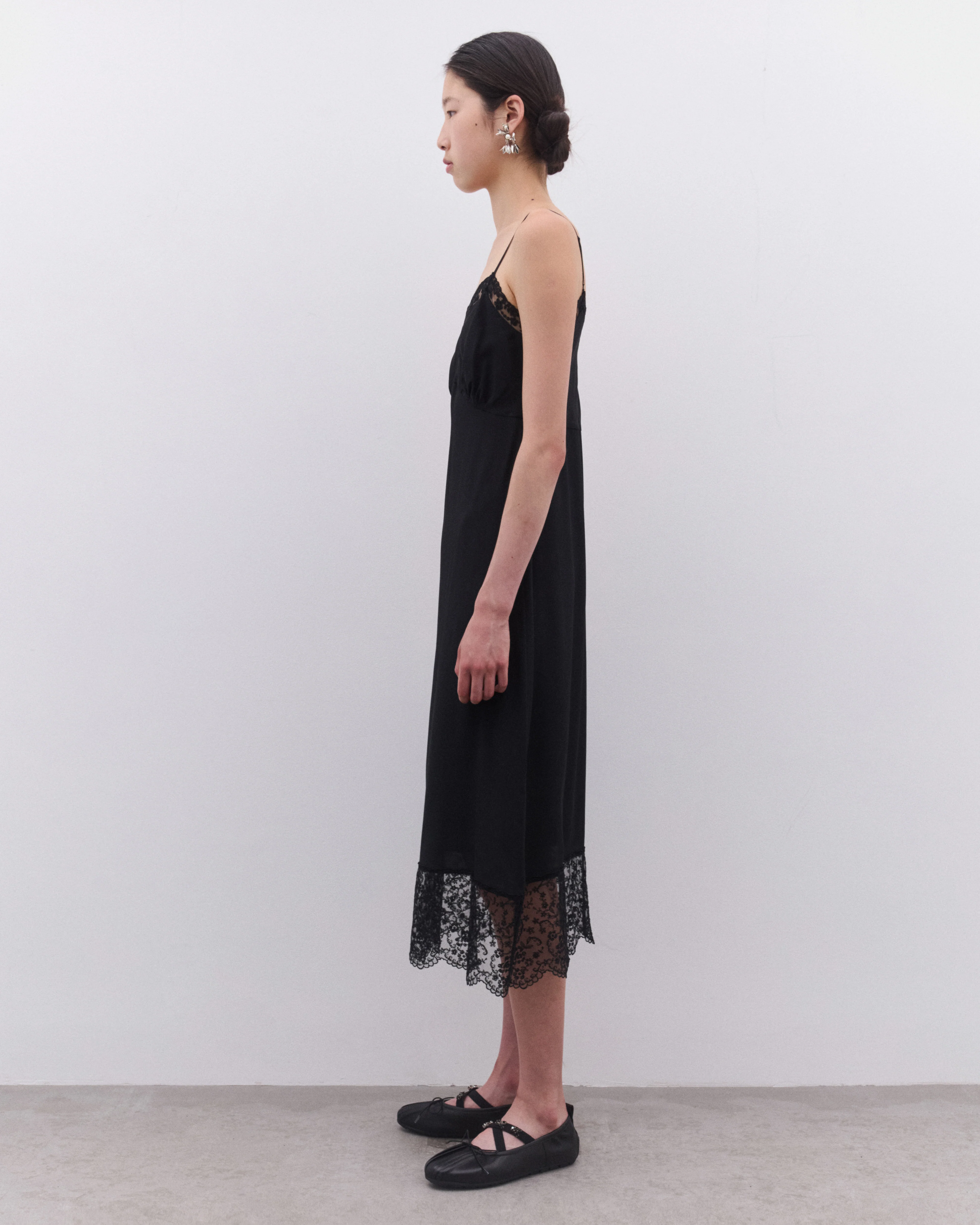 Simone Rocha - Women’s Lace Trim Slip - (Black) - Image 4