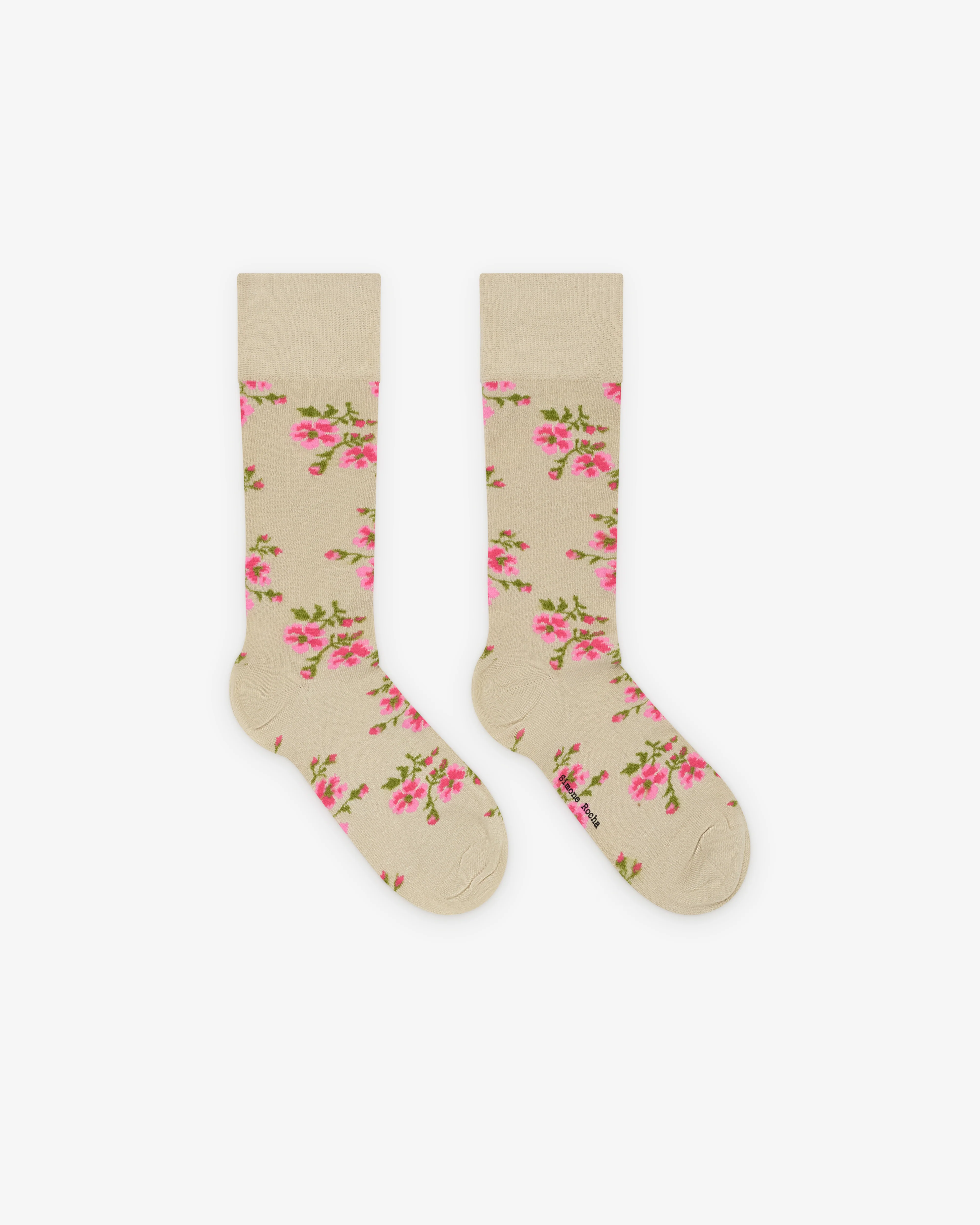 Simone Rocha - Women's Tiny Flower Ankle Socks - (Cream)