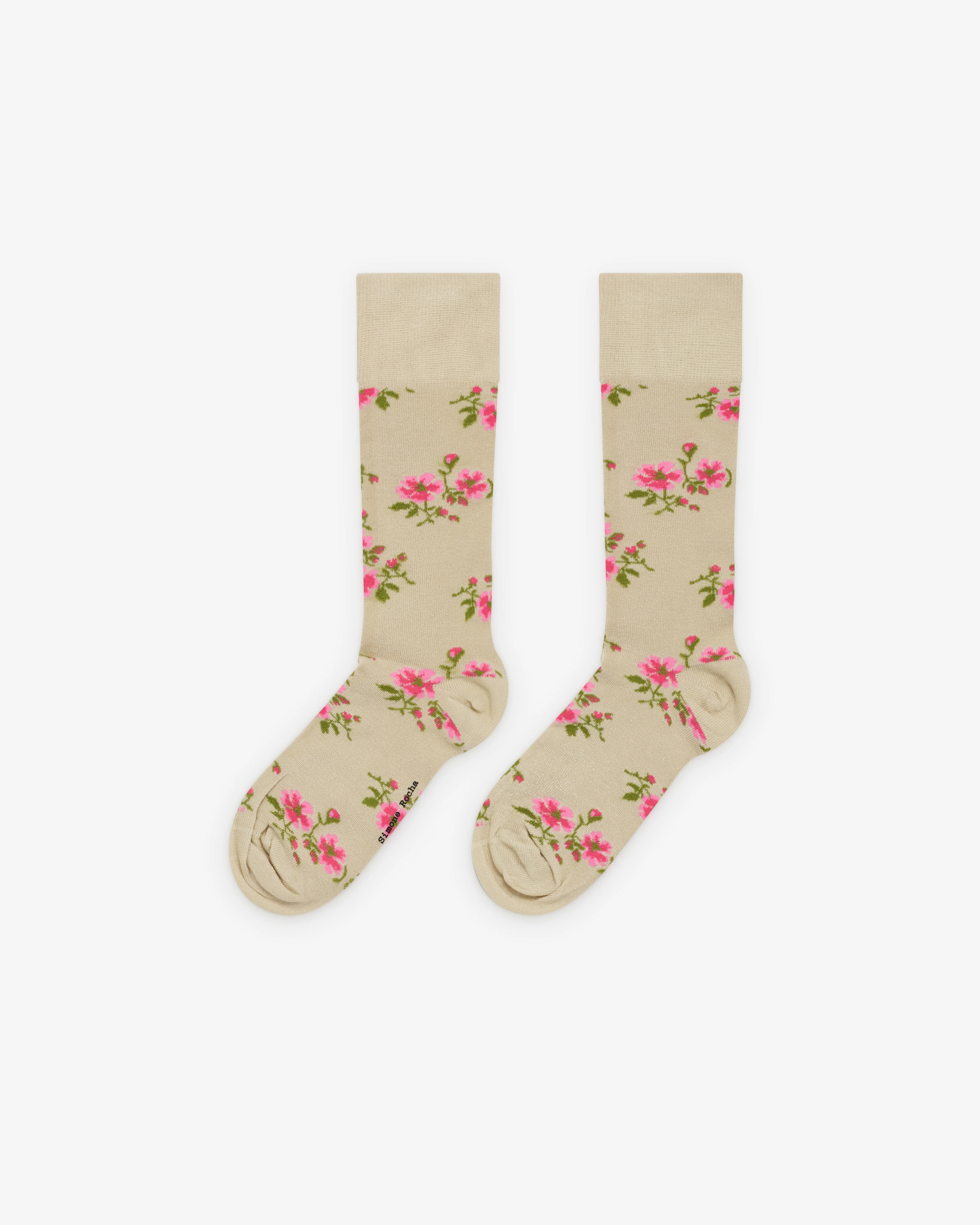 Simone Rocha - Women's Tiny Flower Ankle Socks - (Cream) - Image 2