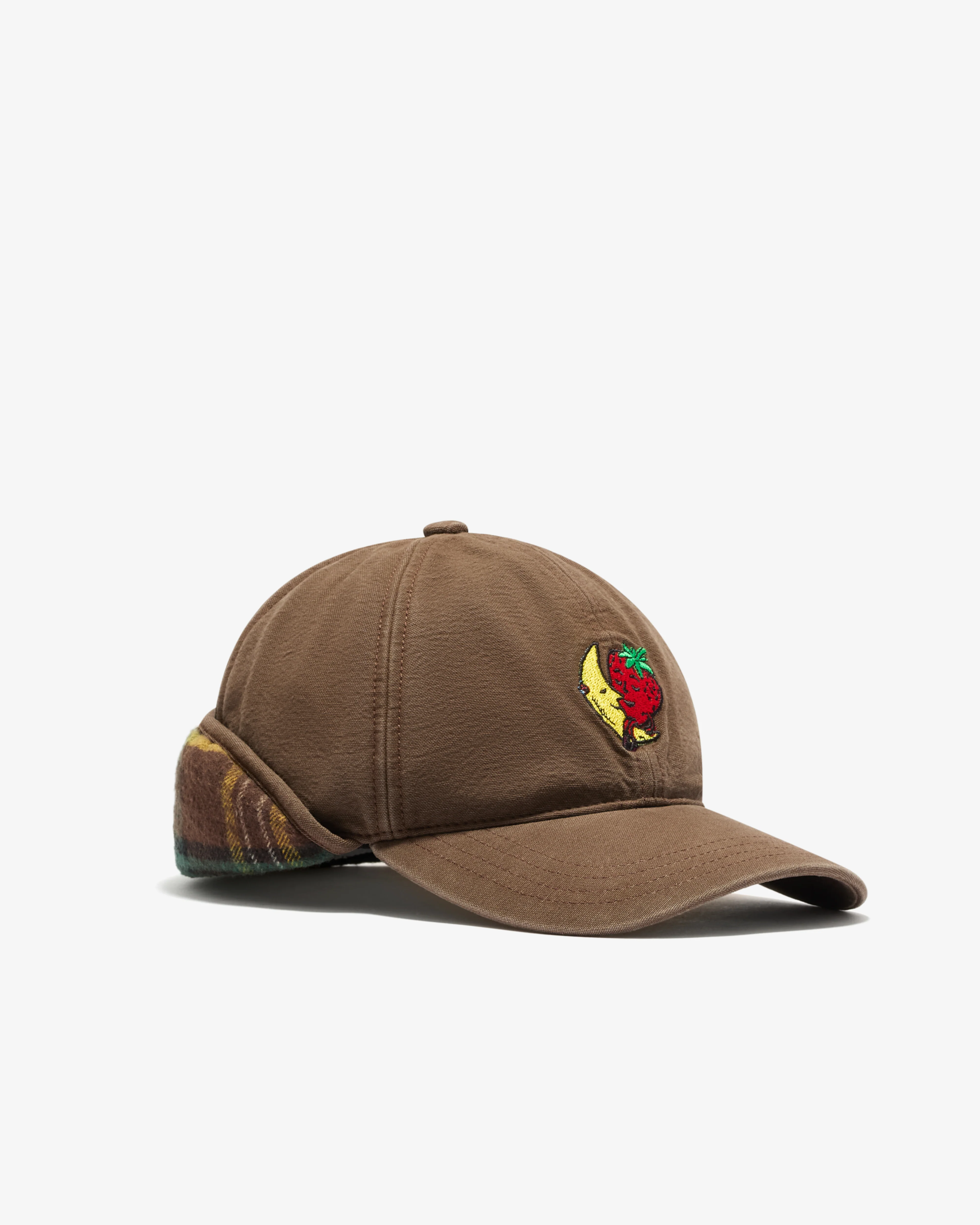 Sky High Farm - Logo Trapper Cap Woven - (Brown) - Image 2