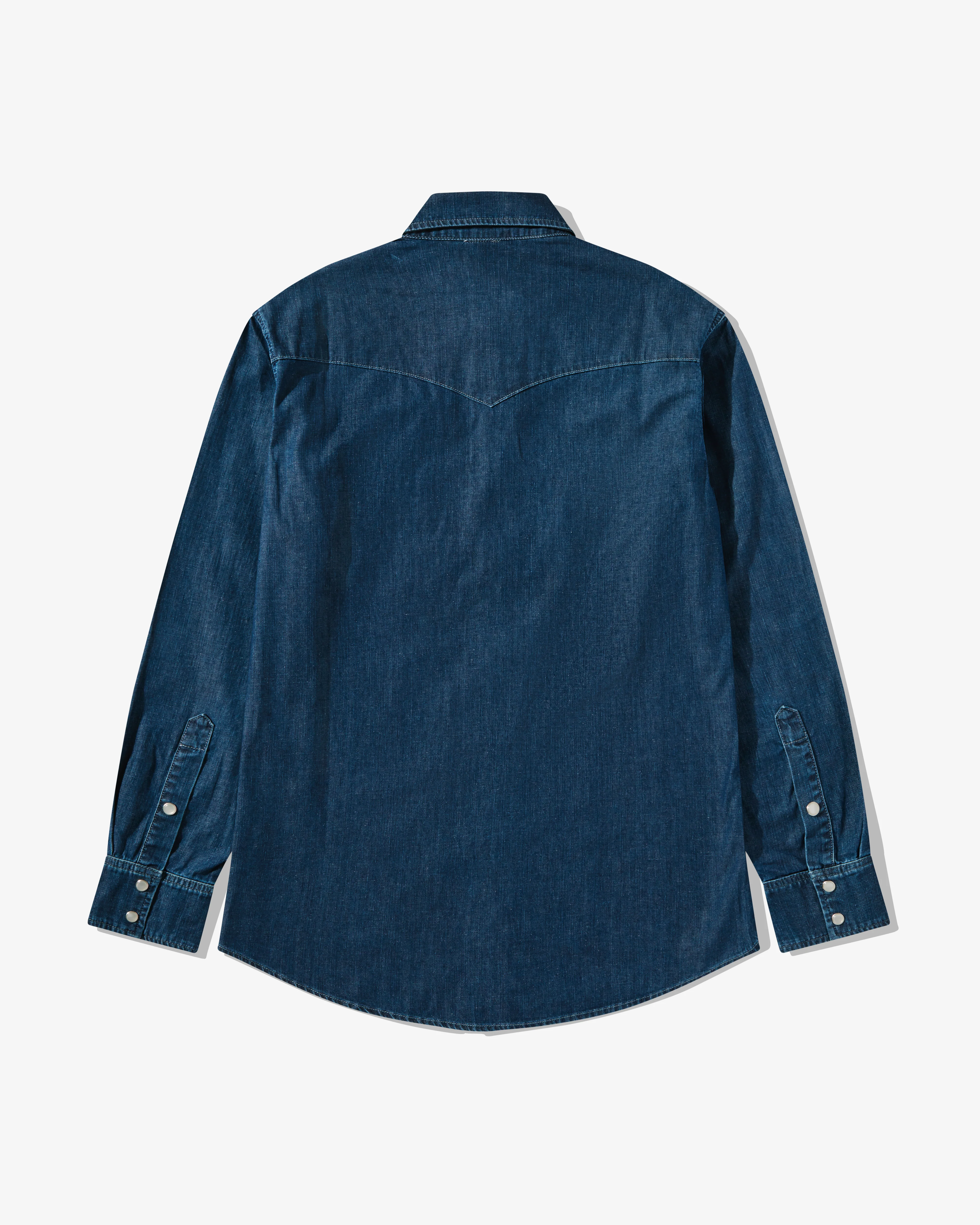 Sky High Farm Workwear - Unisex Logo Denim Shirt - (Blue) - Image 2