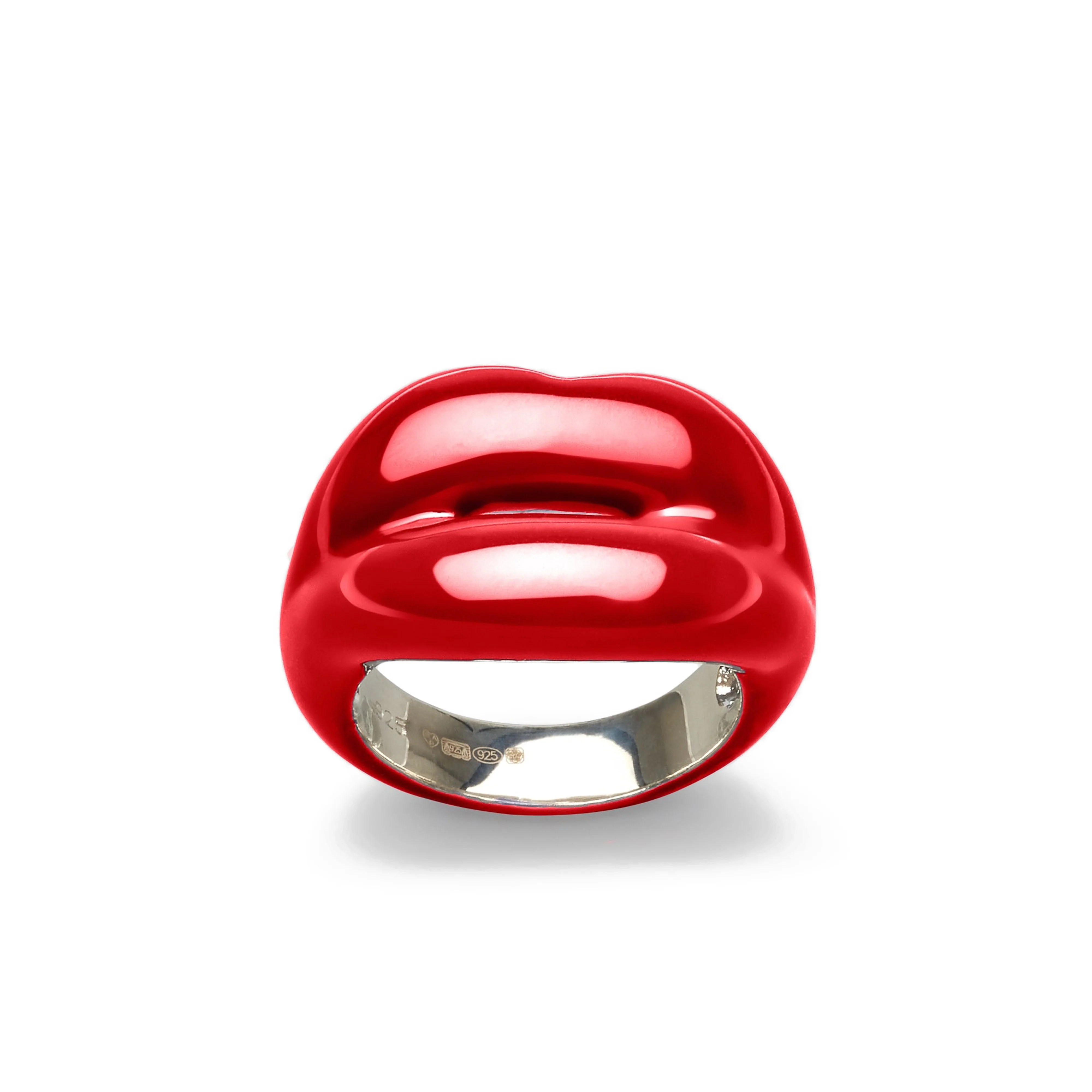 Solange - Hotlips Ring In Classic Red - Image 2