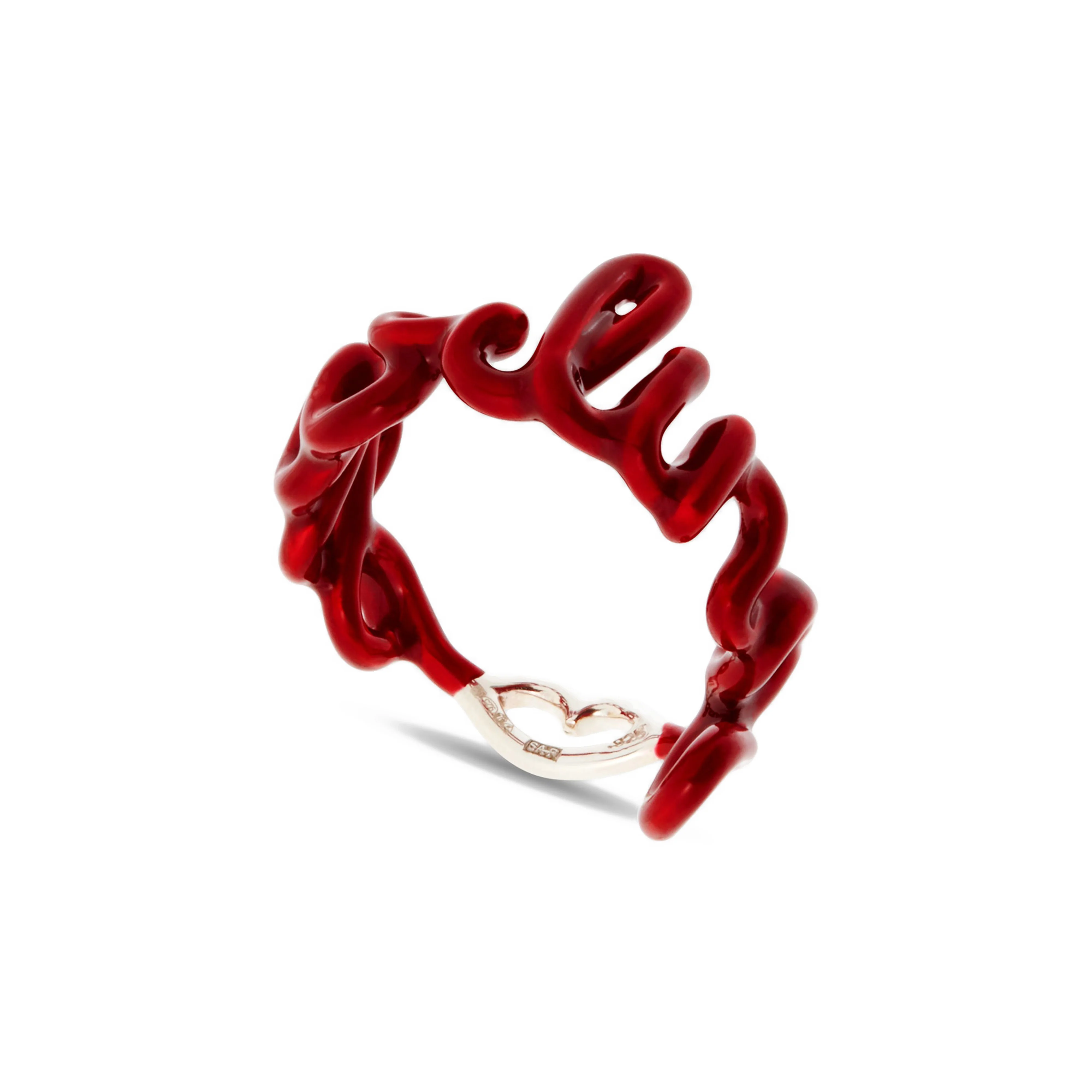 Solange - Darling Hotscripts Ring in Juicy Red - Image 3