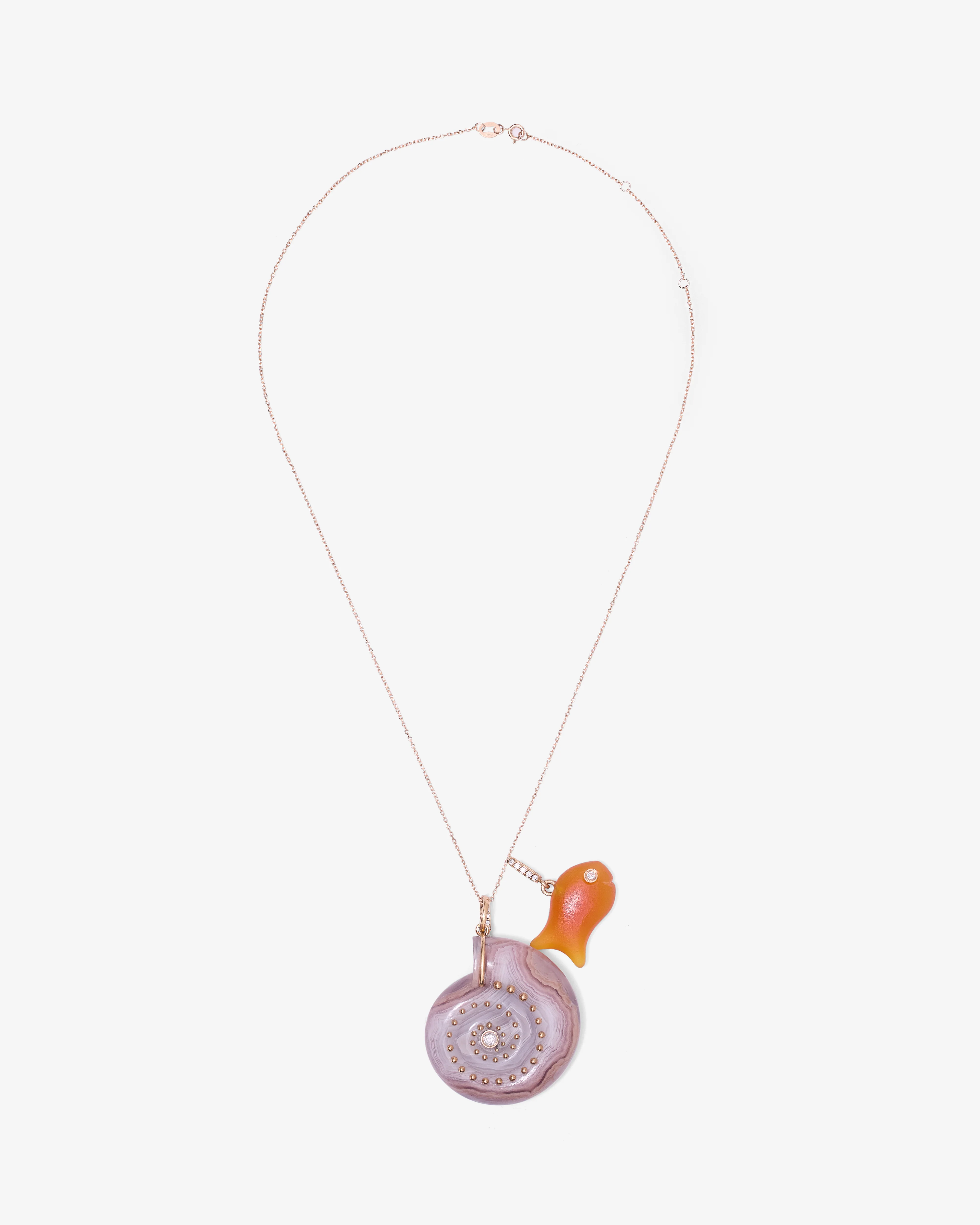 Sophie Gardner - Women’s Dia Laguna Agate Nautilus - (Yellow Gold) - Image 2