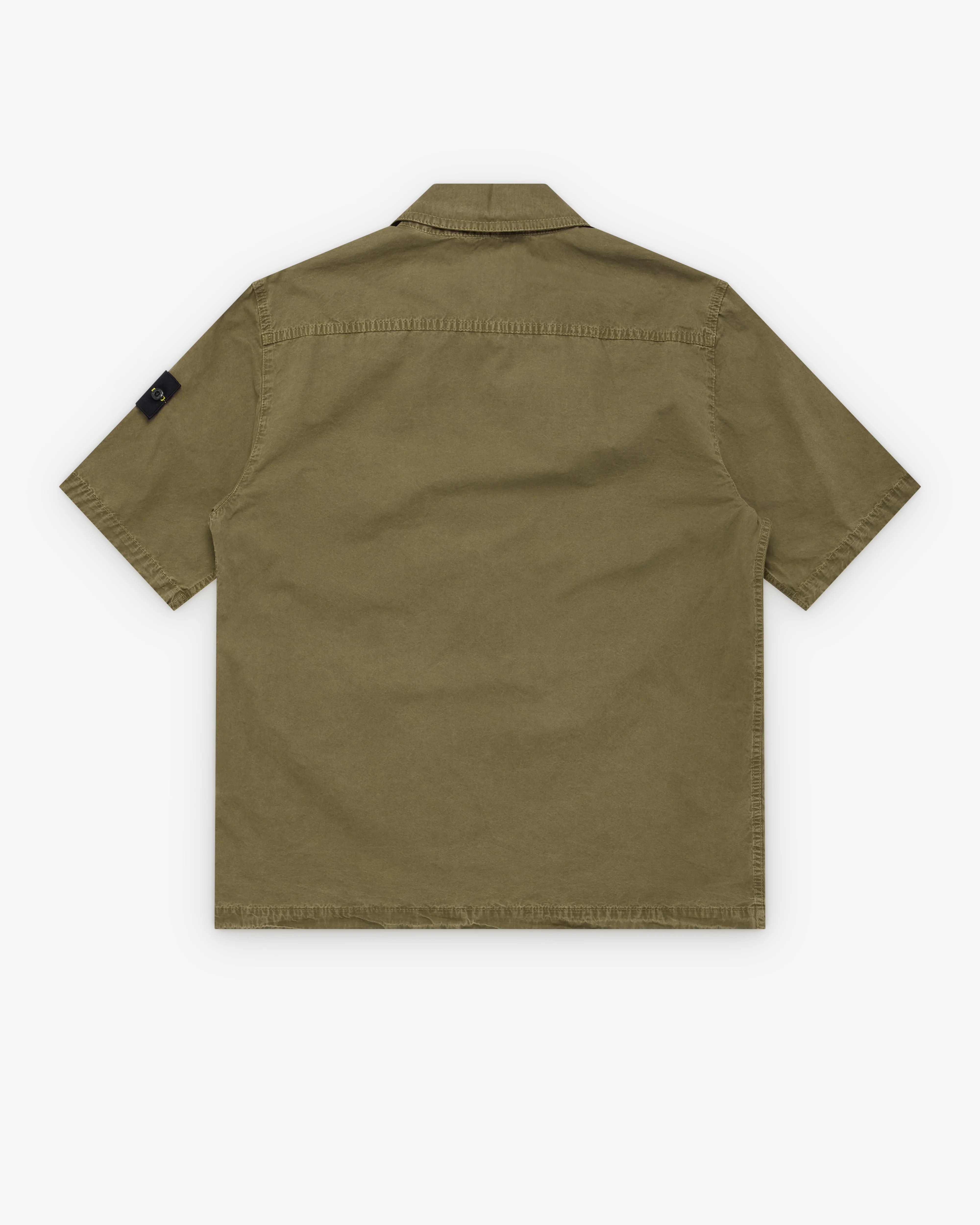 Stone Island - Men's Short Sleeve Shirt - (Olive) - Image 2