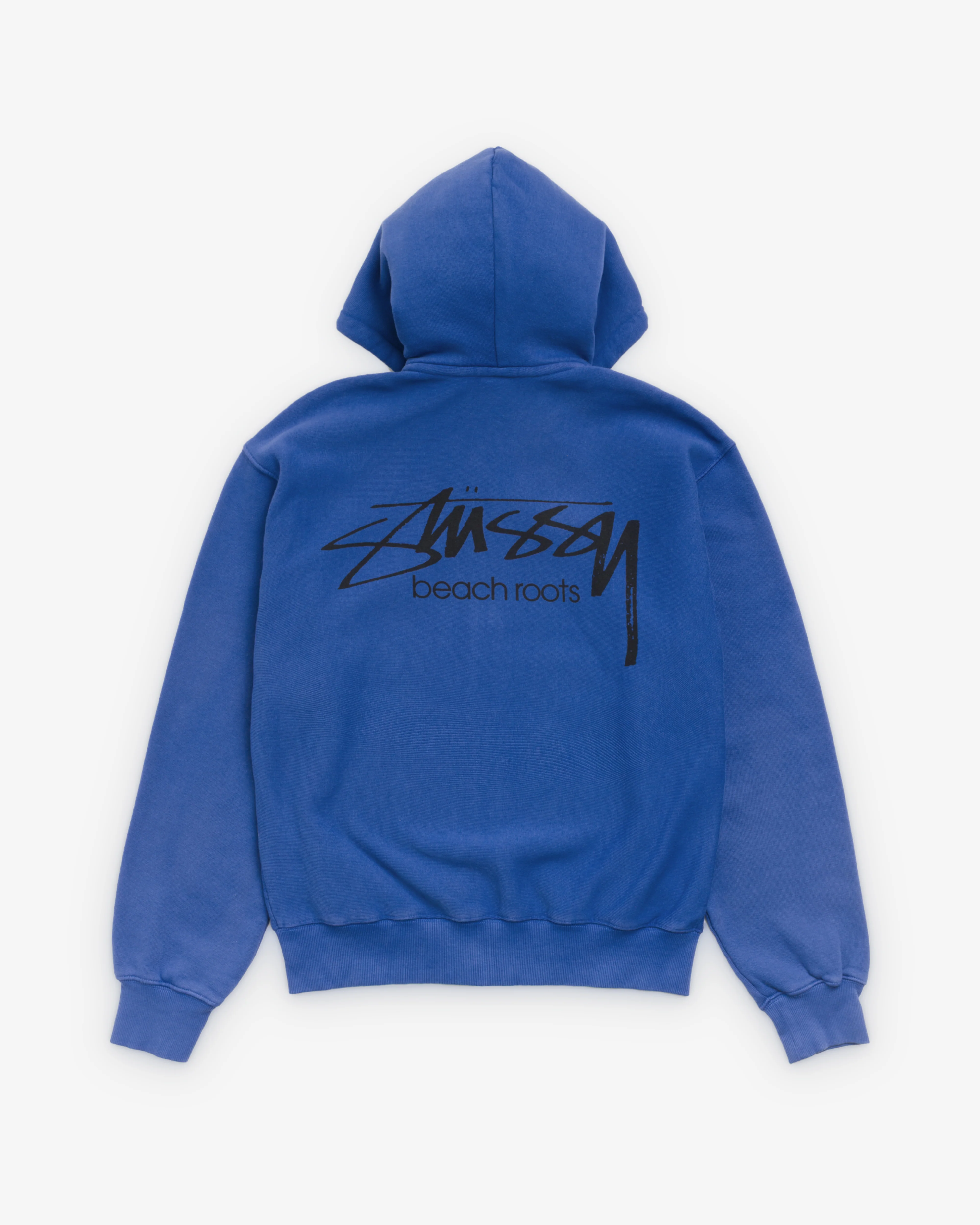 Stüssy - Men's Beach Roots Gar. Dyed Zip Hood - (Indigo) - Image 2