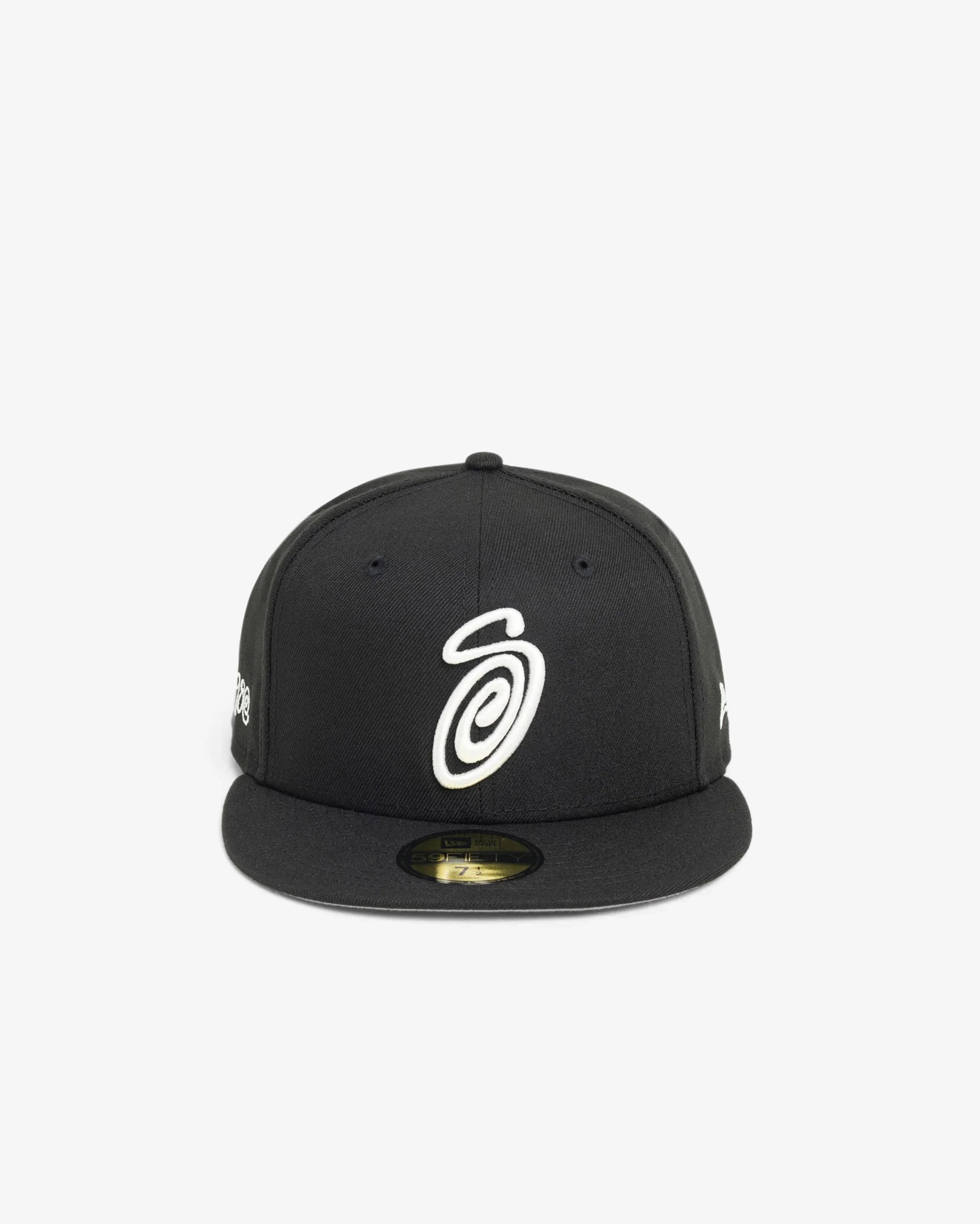 Stüssy - Men's Curly S 59Fifty New Era Cap - (Black) - Image 3