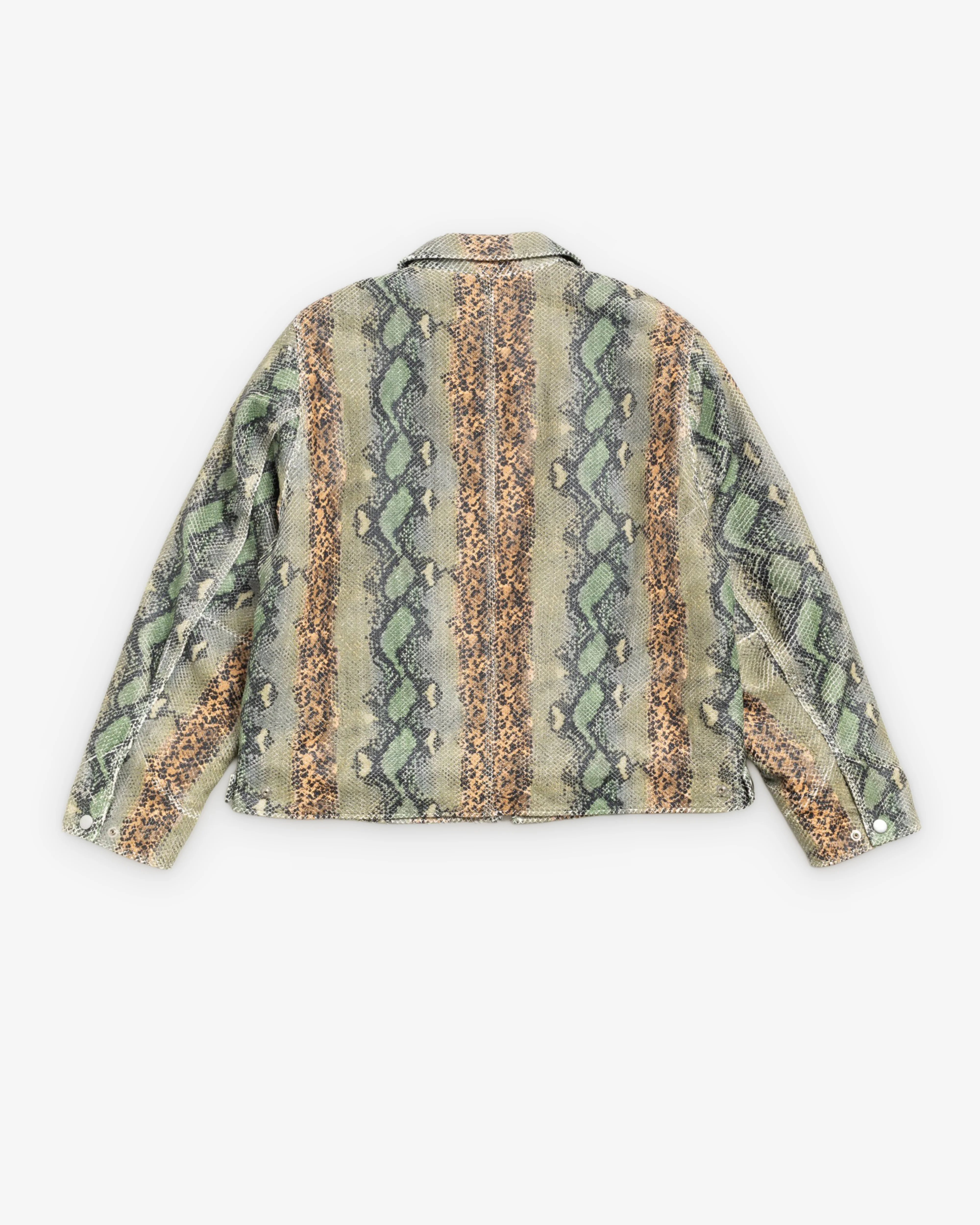 Stussy - Men's Garage Jacket Leather - (Snake) - Image 2