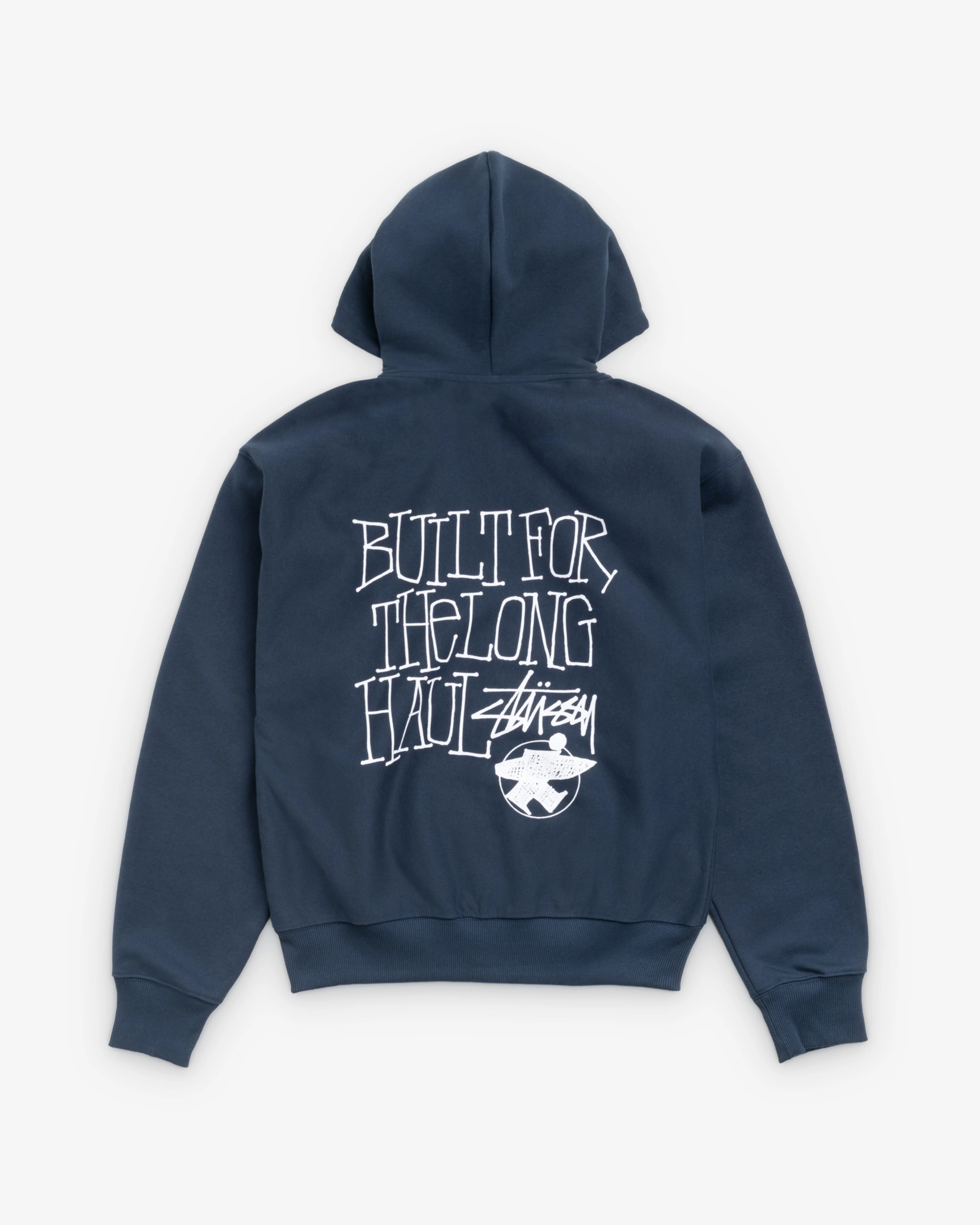 Stussy - Men's Long Haul Zip Hood - (Navy) - Image 2