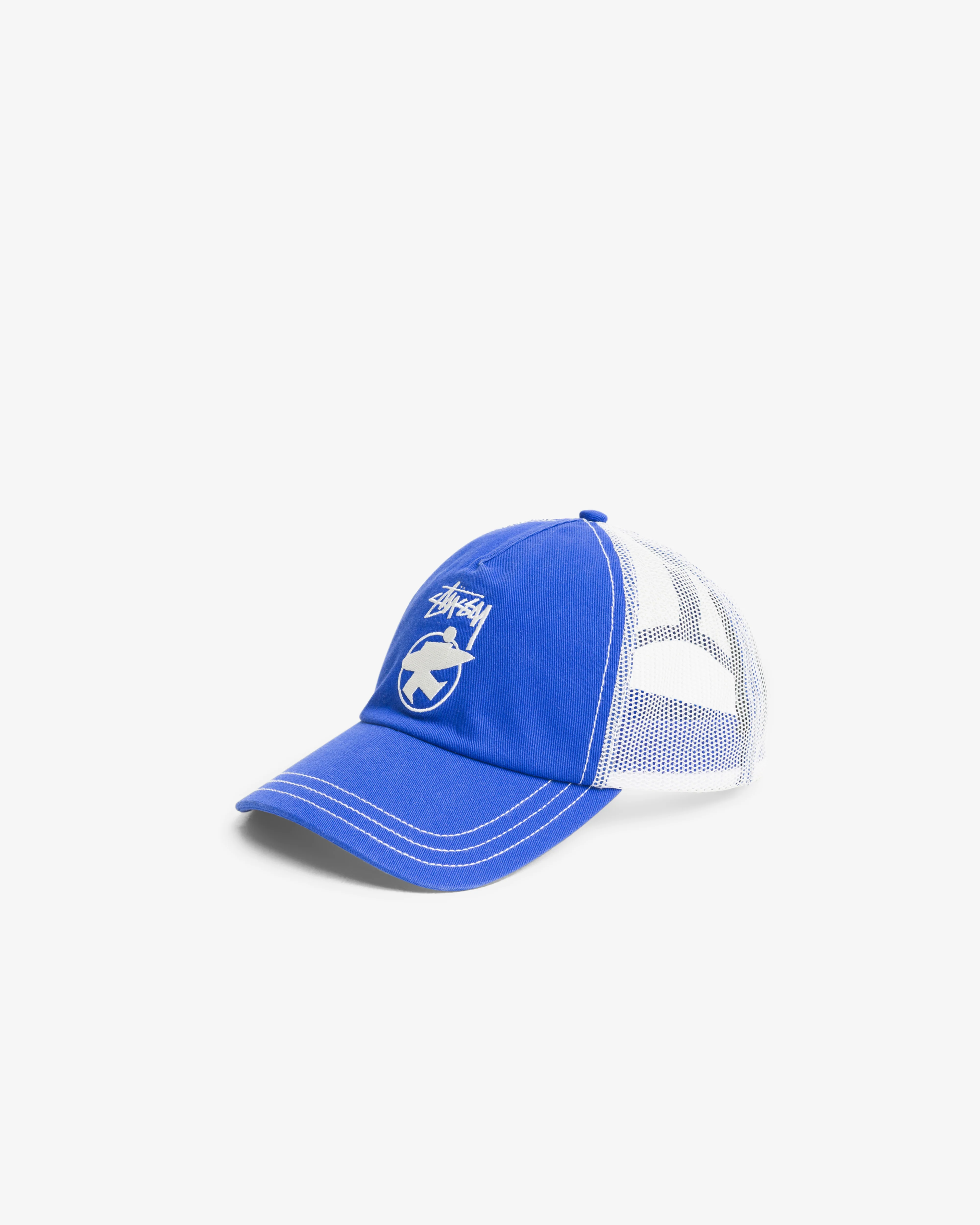 Stüssy - Men's Lp Beach Roots Trucker Cap - (Royal Blue) - Image 3