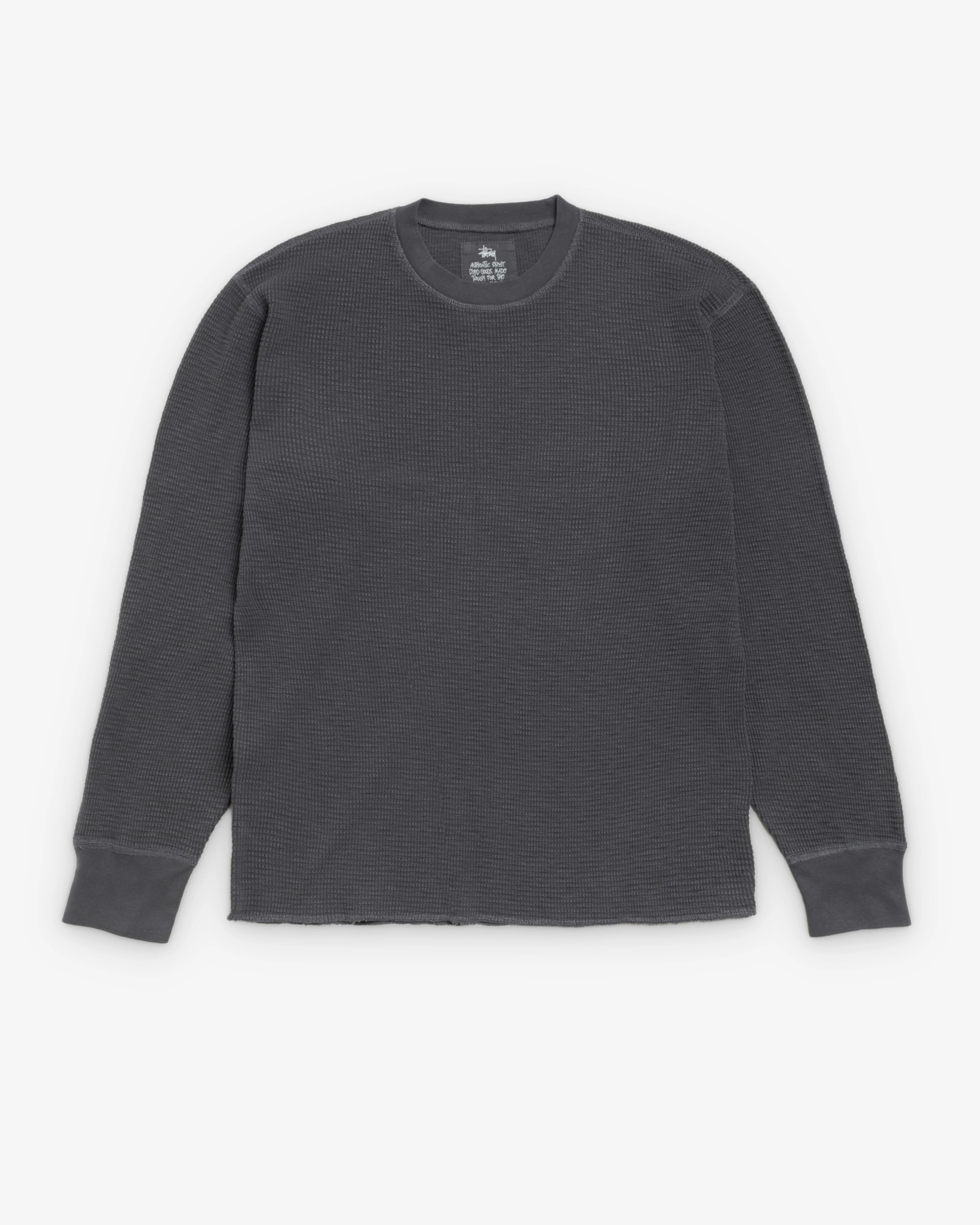 StĂĽssy - Men's Longsleeve Thermal - (Faded Black)