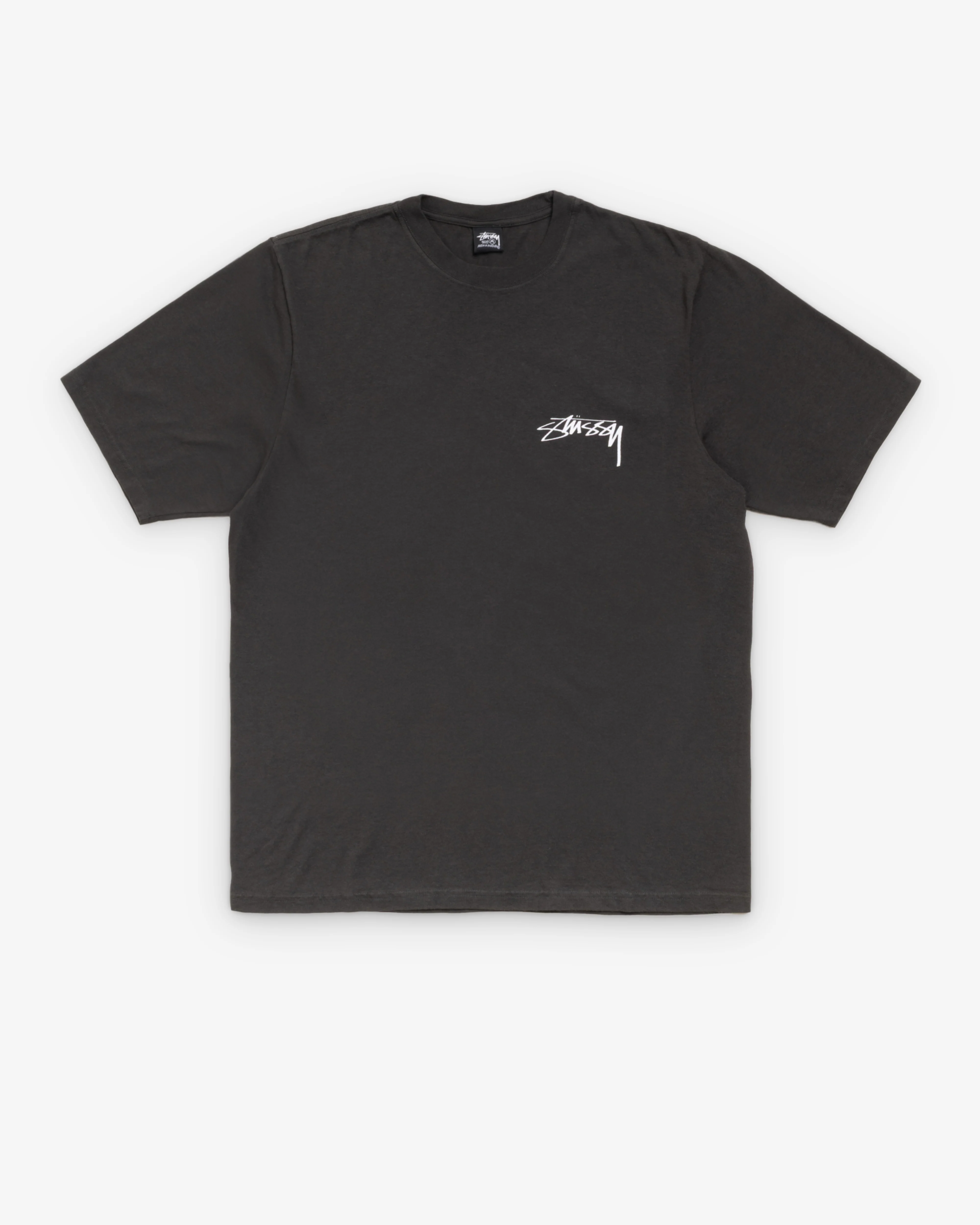 Stüssy - Men's Skate Stack Pig. Dyed Tee - (Faded Black) - Image 2