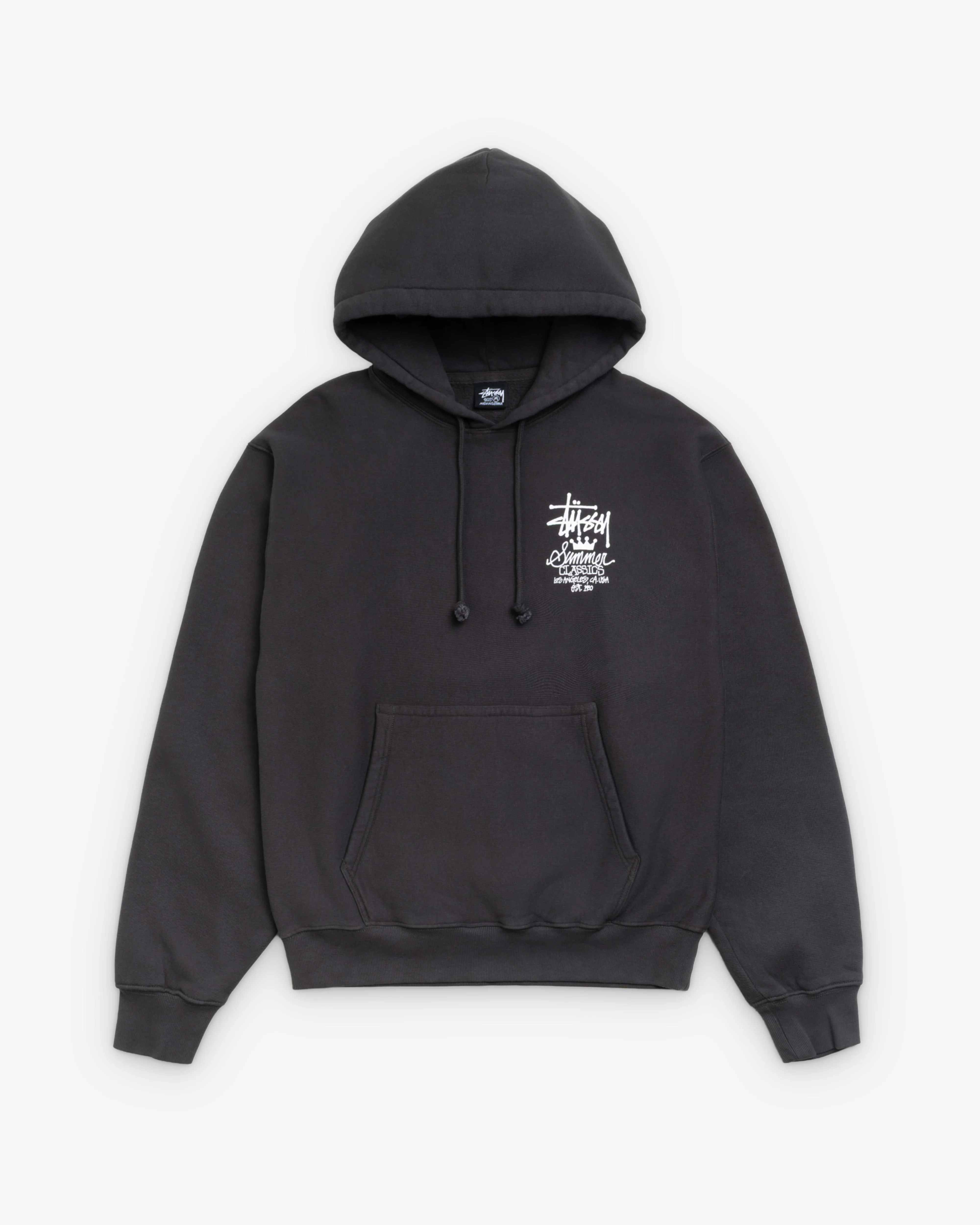 Stüssy - Men's Summer Classics Gar. Dyed Hood - (Faded Black) - Image 2