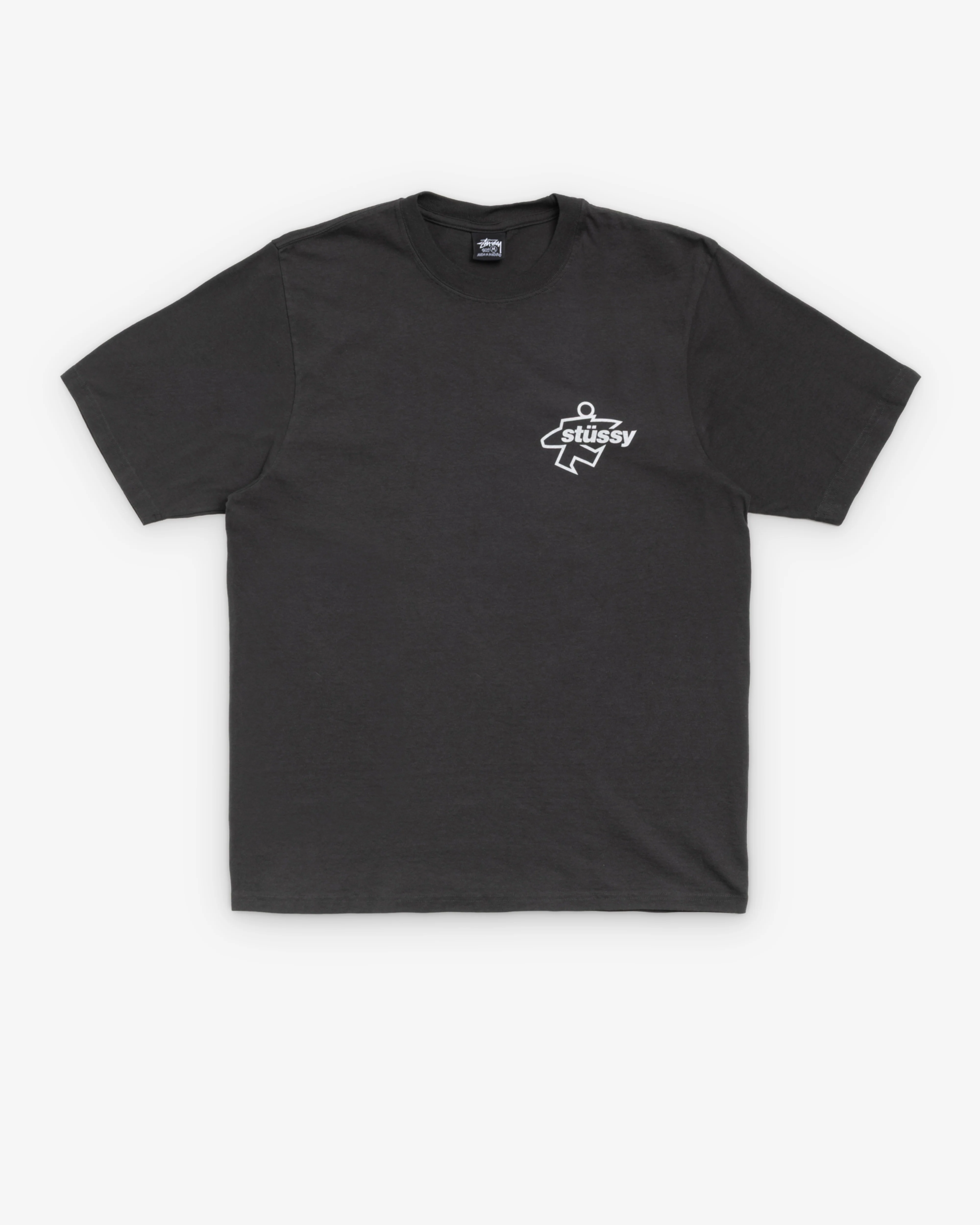 Stüssy - Men's Surf Size Pigment Dyed Tee - (Faded Black)