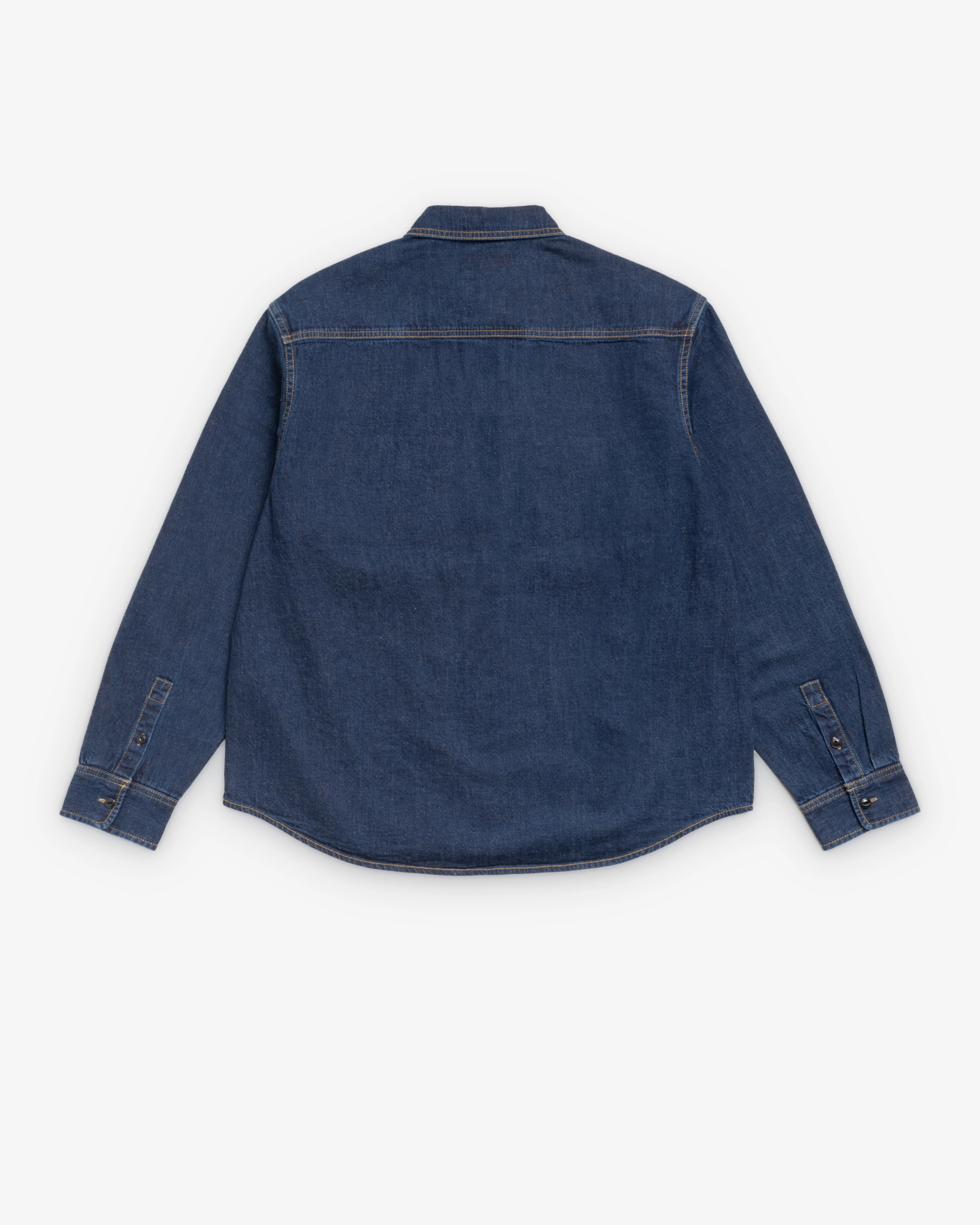 Stüssy - Men's Work Denim Shirt - (Dark Wash) - Image 2