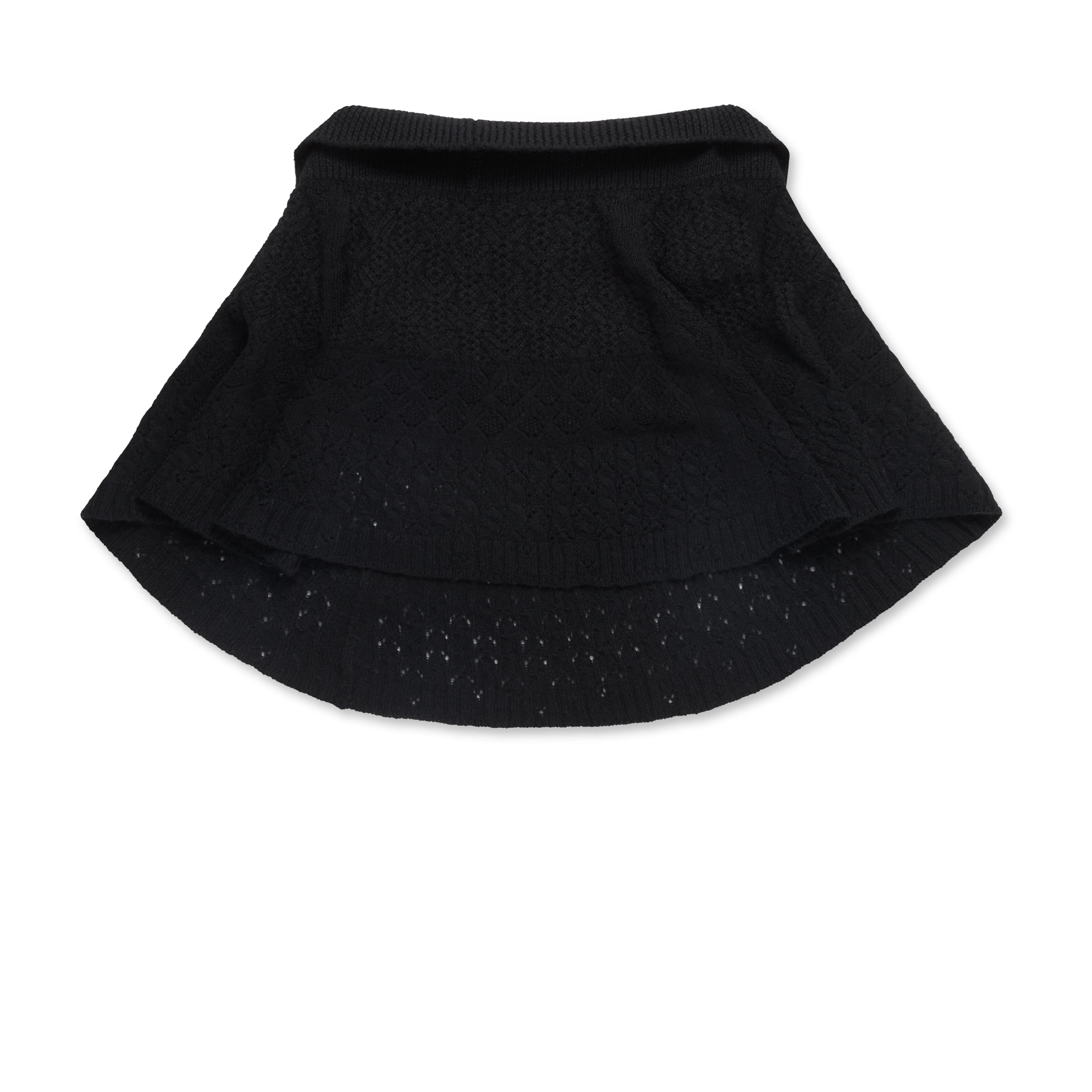 Tao - Wool Lace Sweater - (Black) - Image 2
