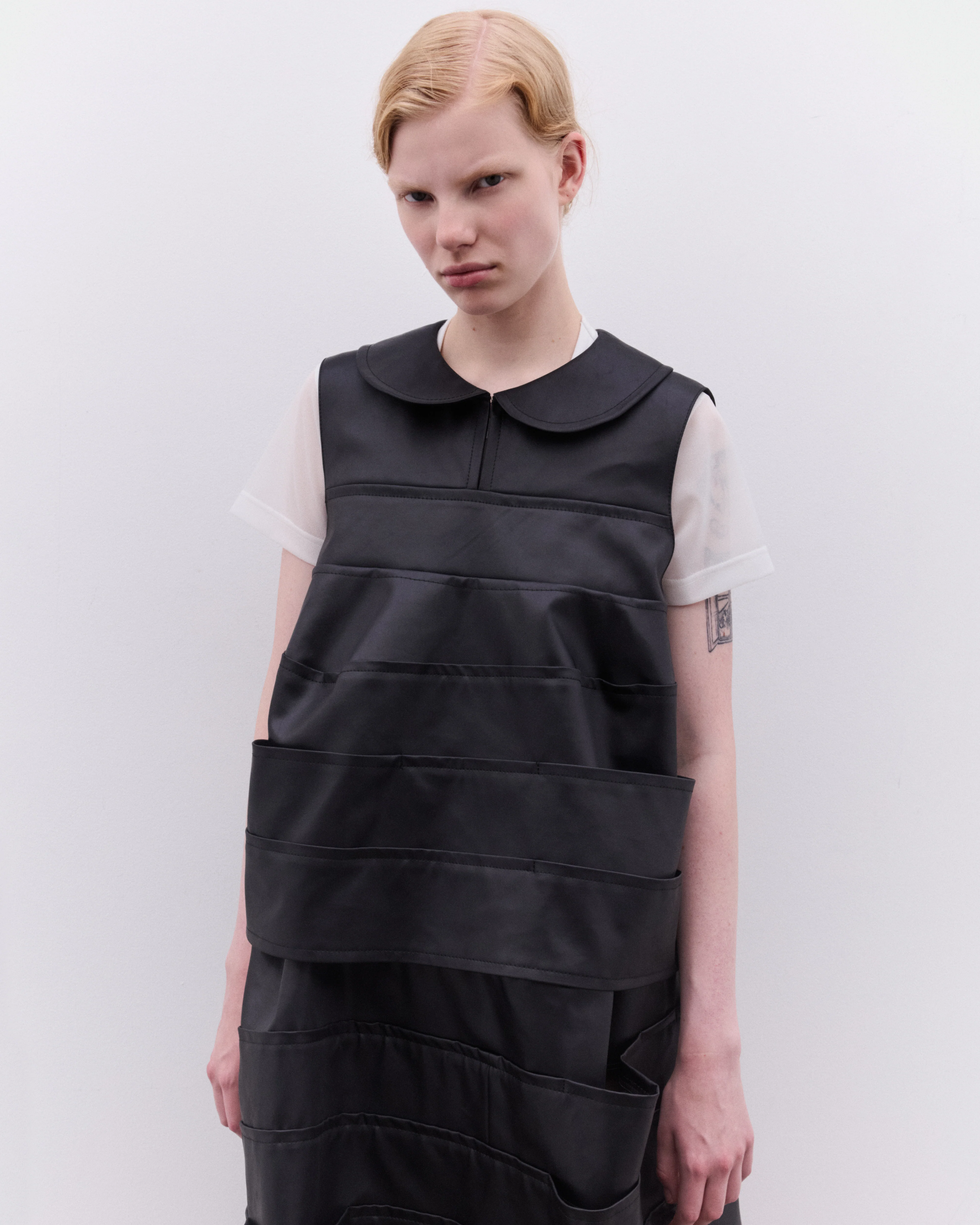 Tao - Women’s Vinyl Tiered Top - (Black) - Image 3