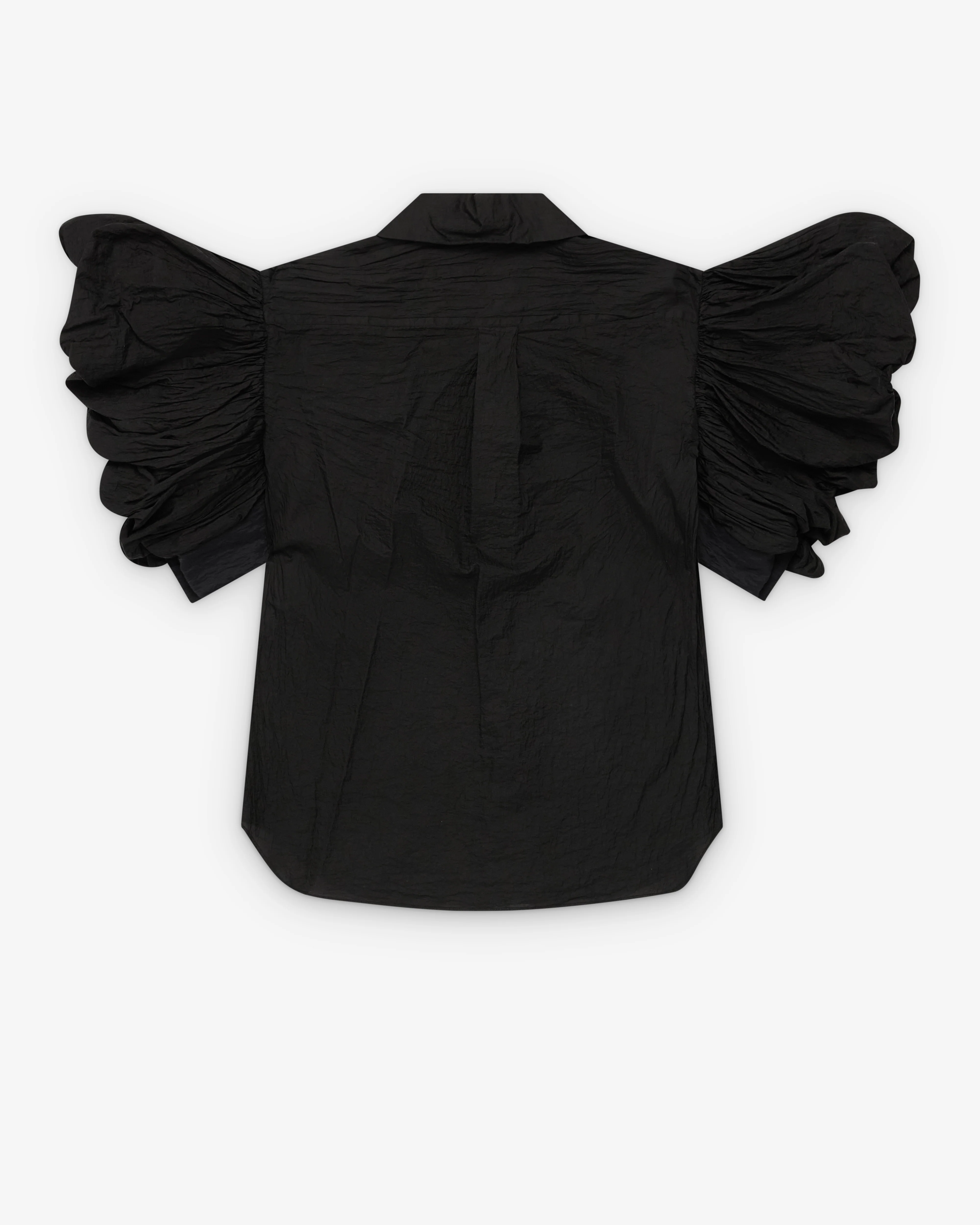Tao - Women's Ruffle Sleeve Blouse - (Black) - Image 2