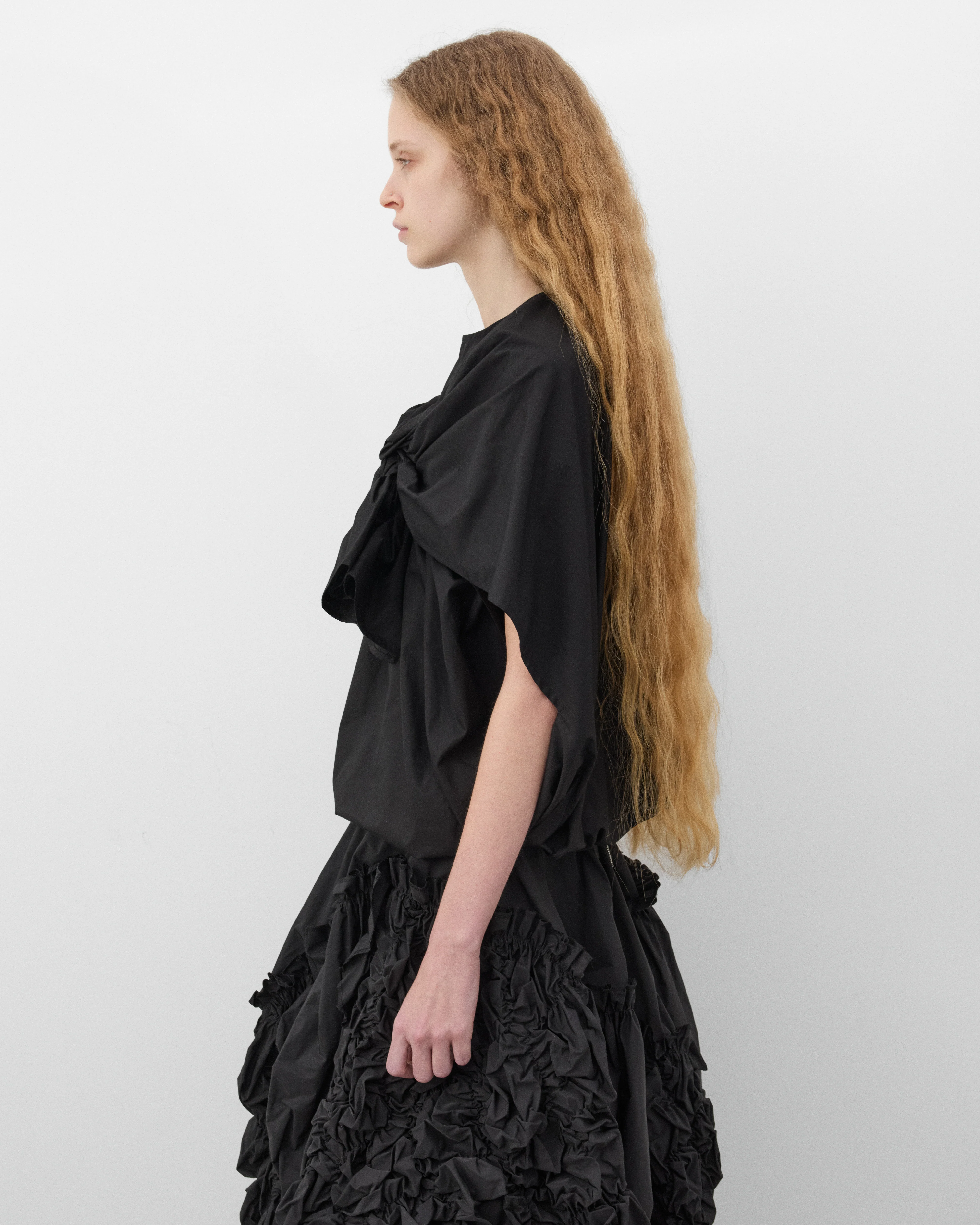 Tao - Women's Parachute Blouse - (Black) - Image 4