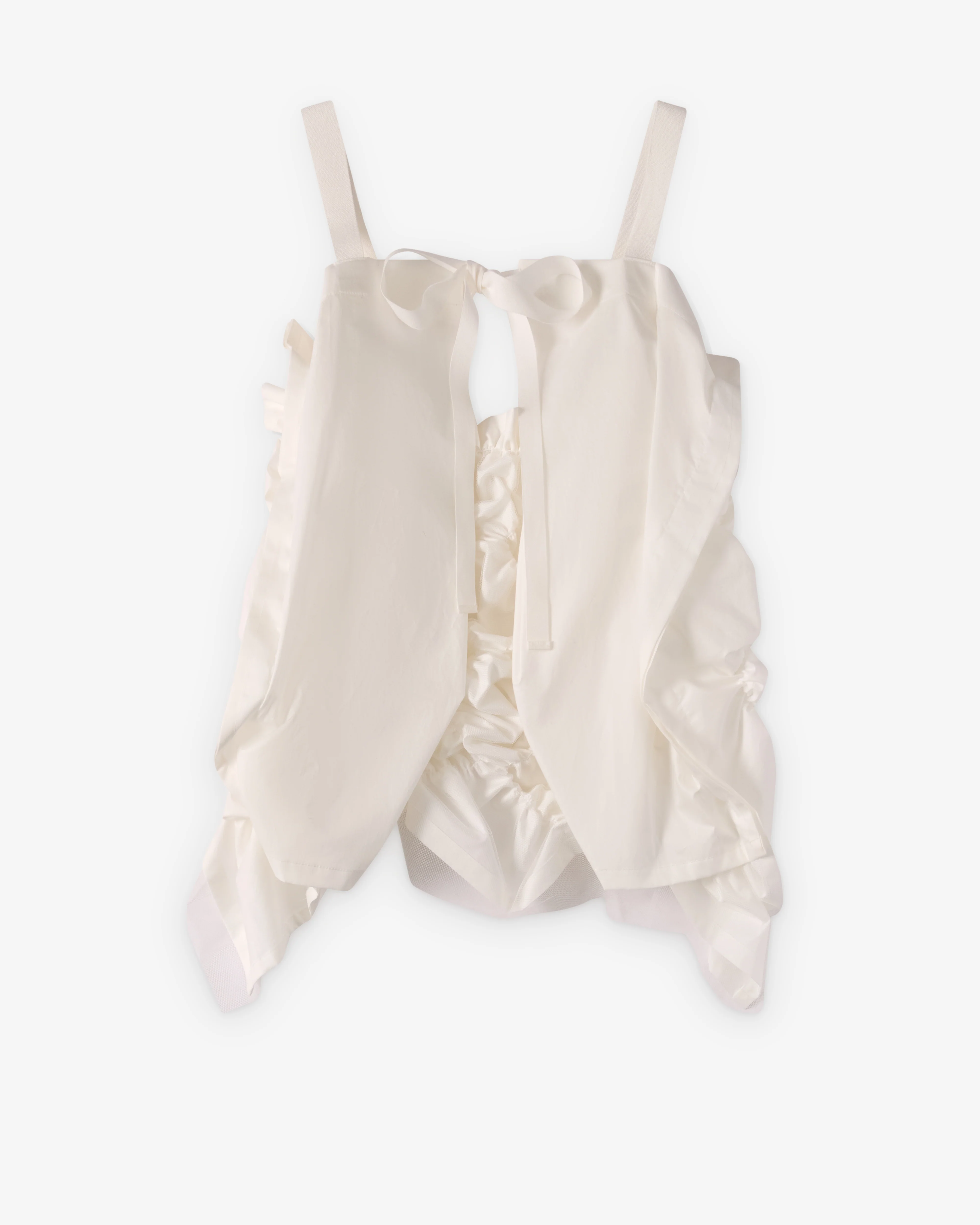 Tao - Women's Ruffle Corset Top - (White) - Image 2
