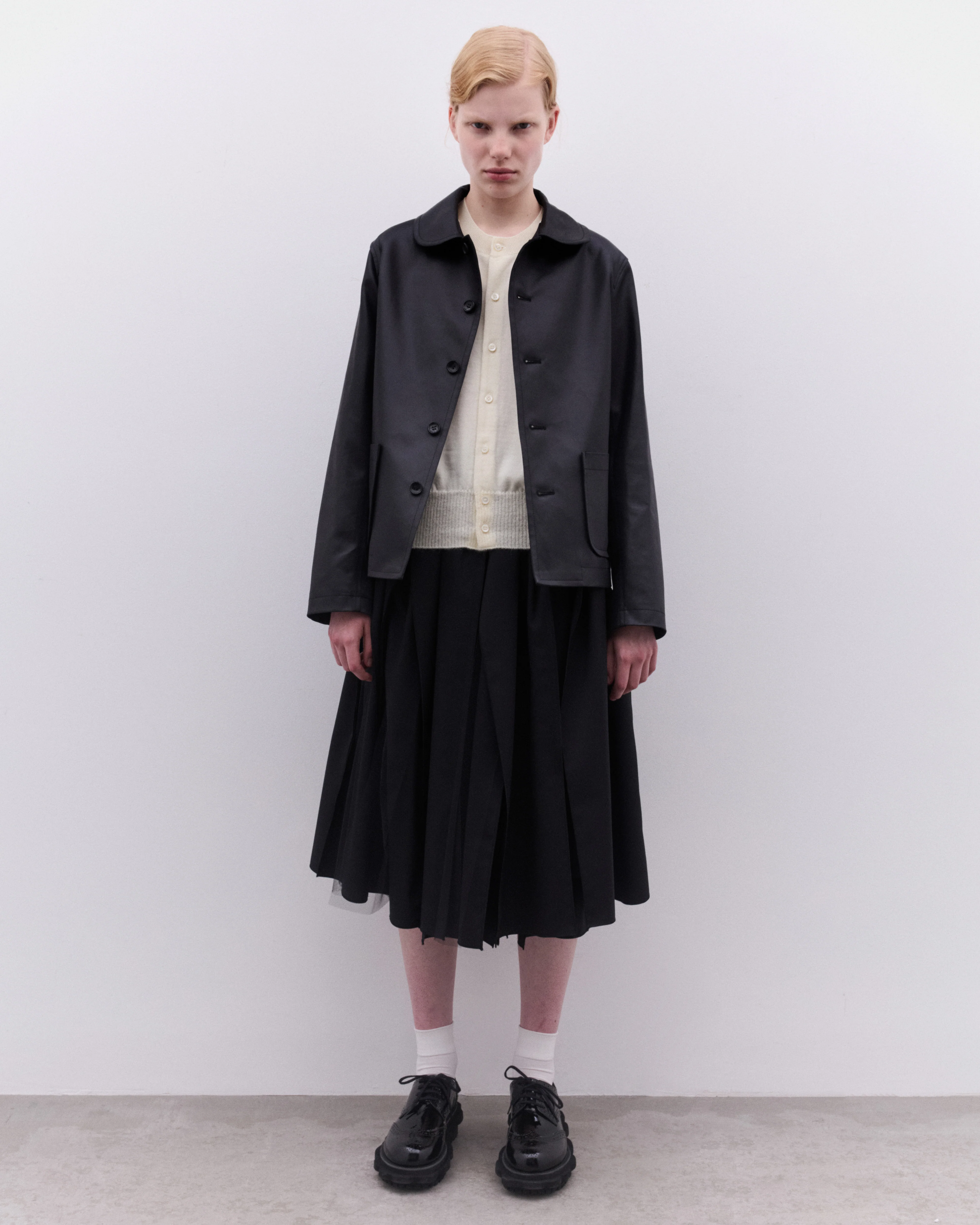 Tao - Women’s Round Neck Cardigan - (Off White) - Image 6