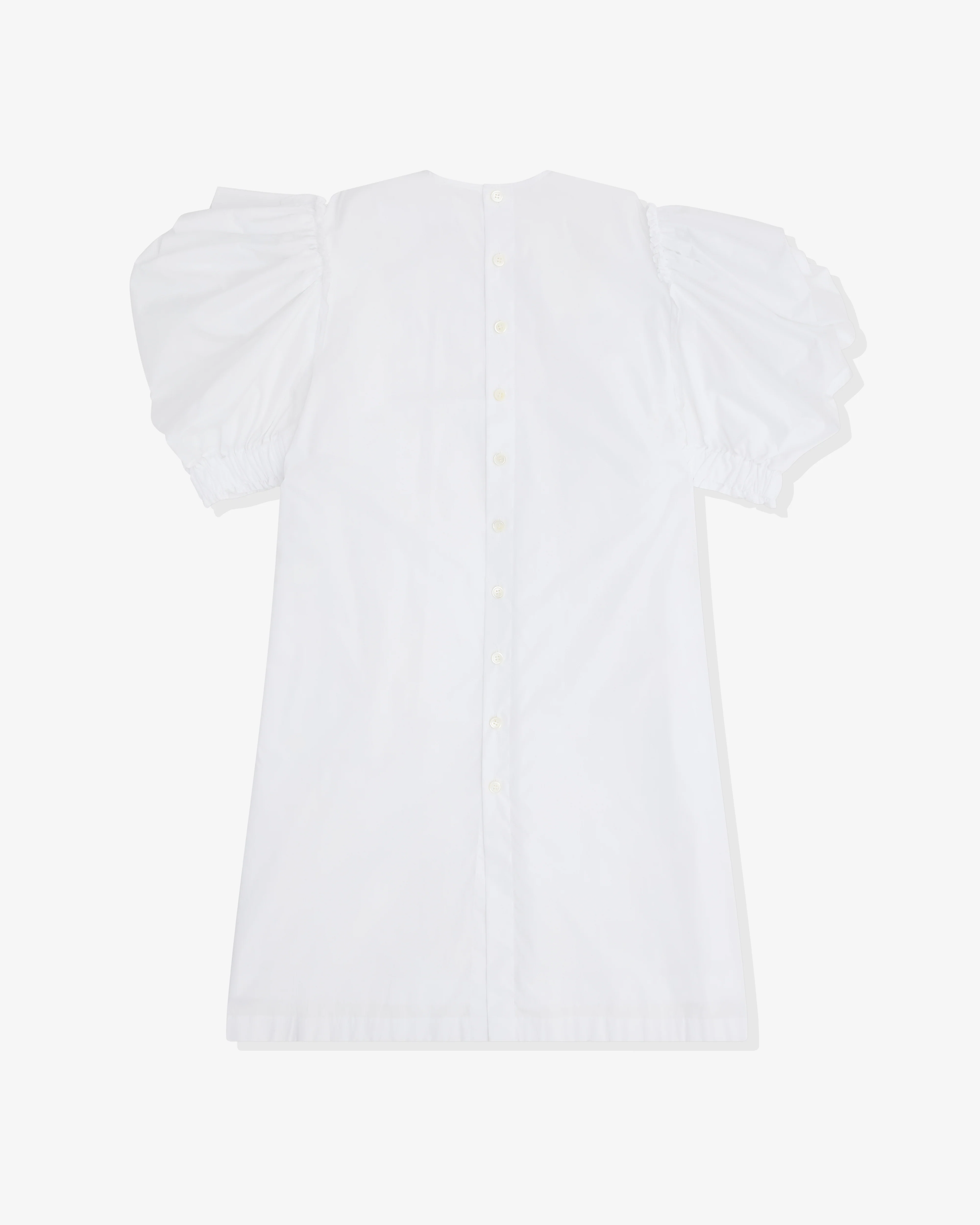 Tao - Women’s Puff Sleeve Dress - (White) - Image 2