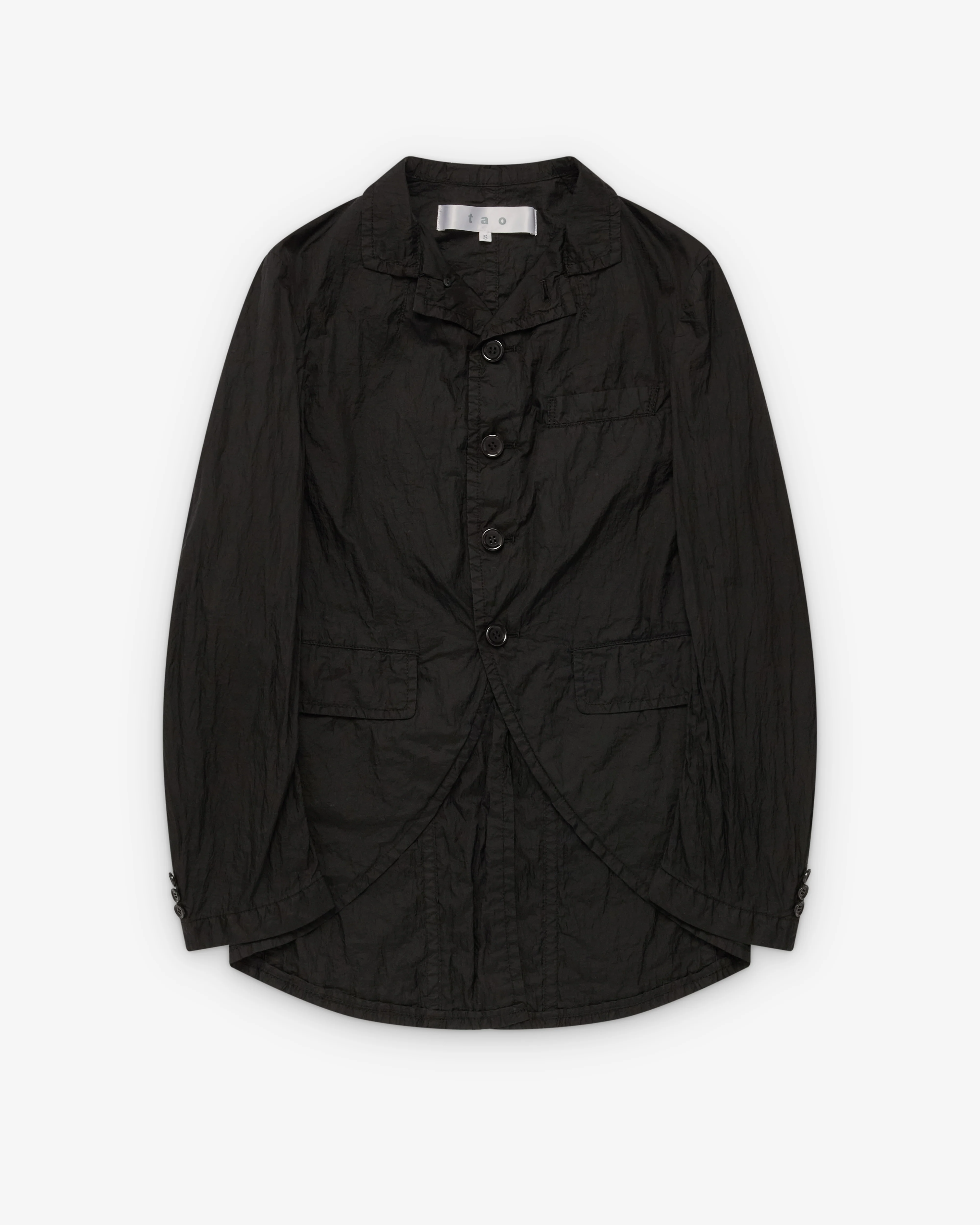 Tao - Women's Open Collar Blazer - (Black)