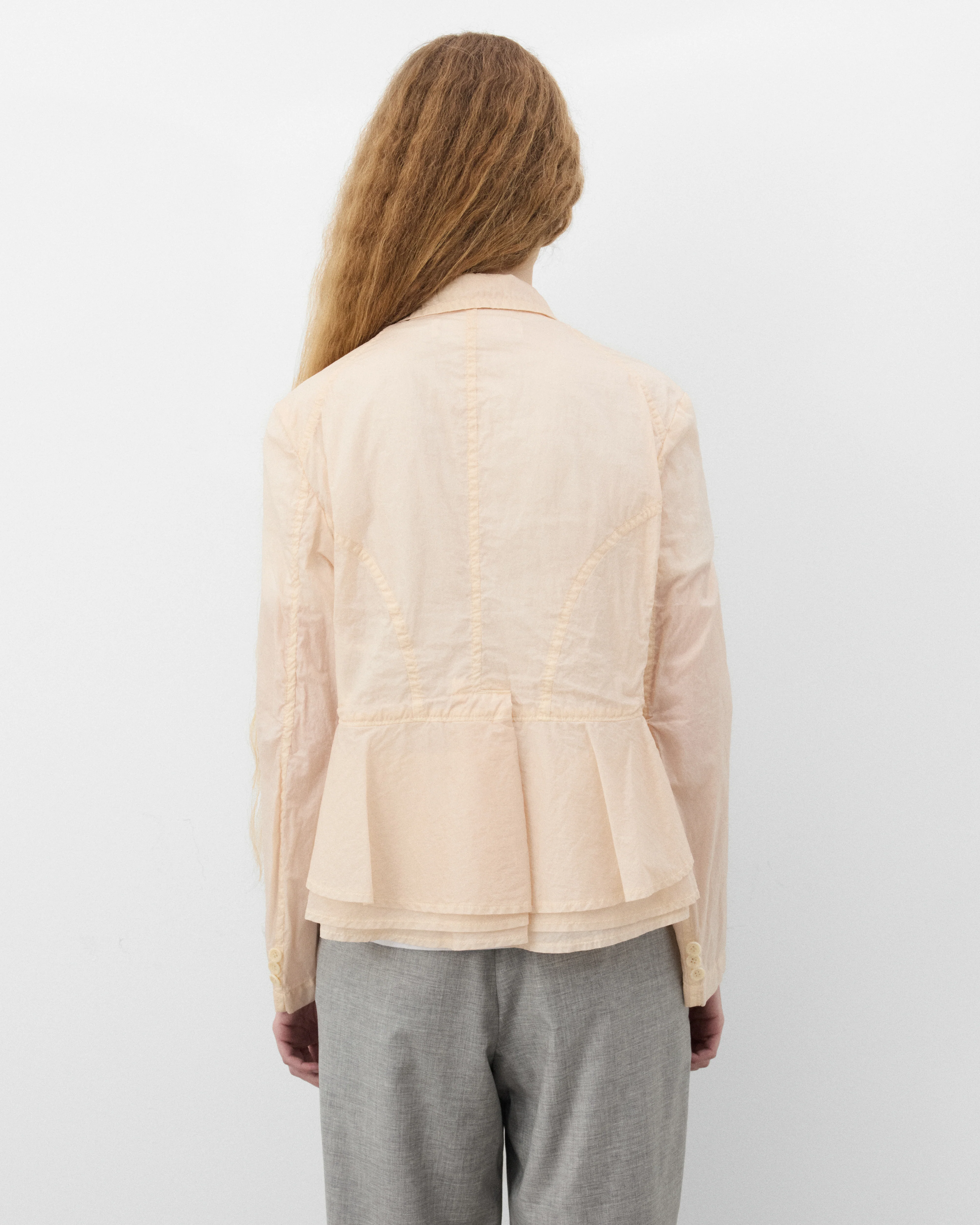 Tao - Women's Layered Jacket - (Beige) - Image 5