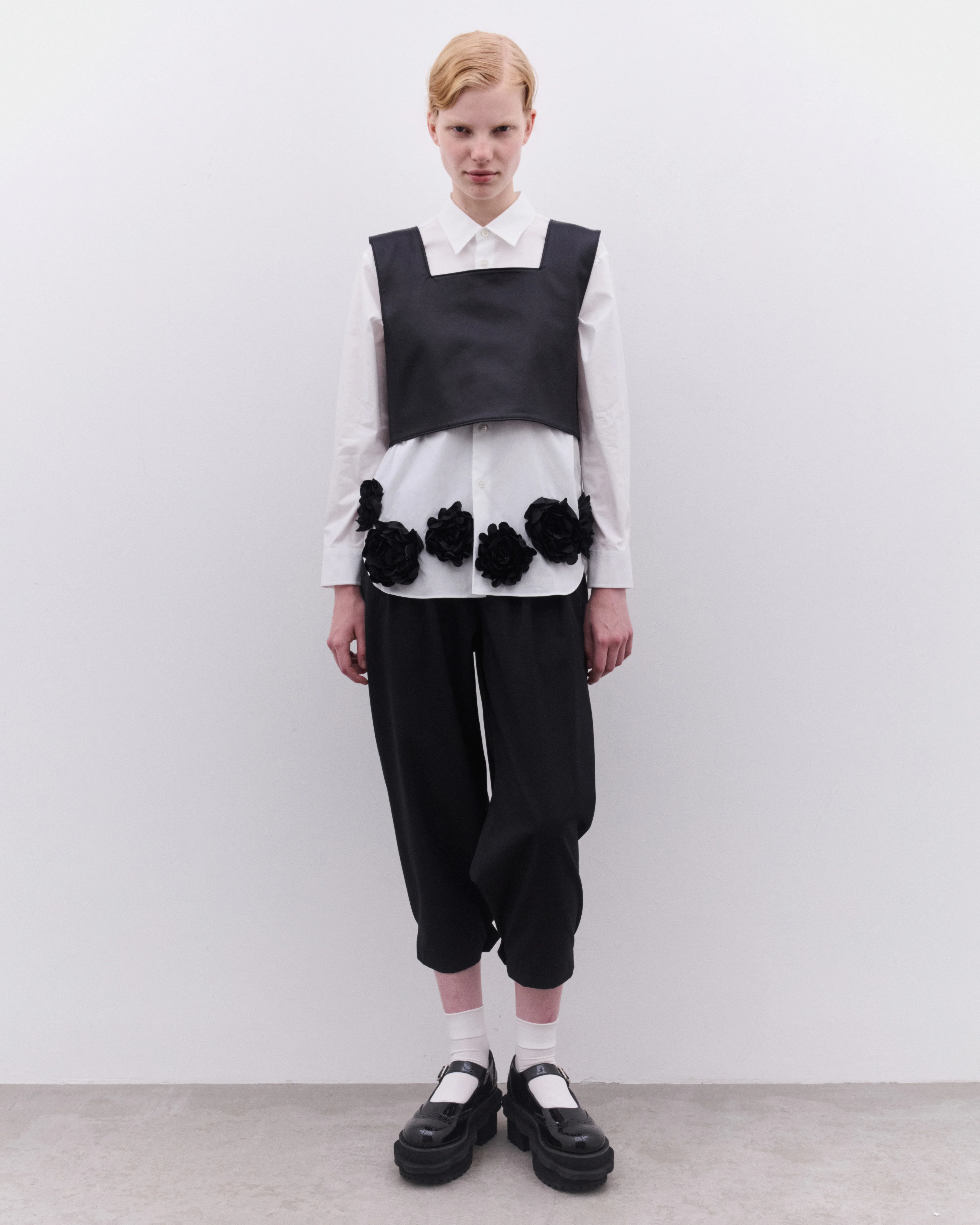 Tao - Women’s Floral Applique Shirt - (White) - Image 6
