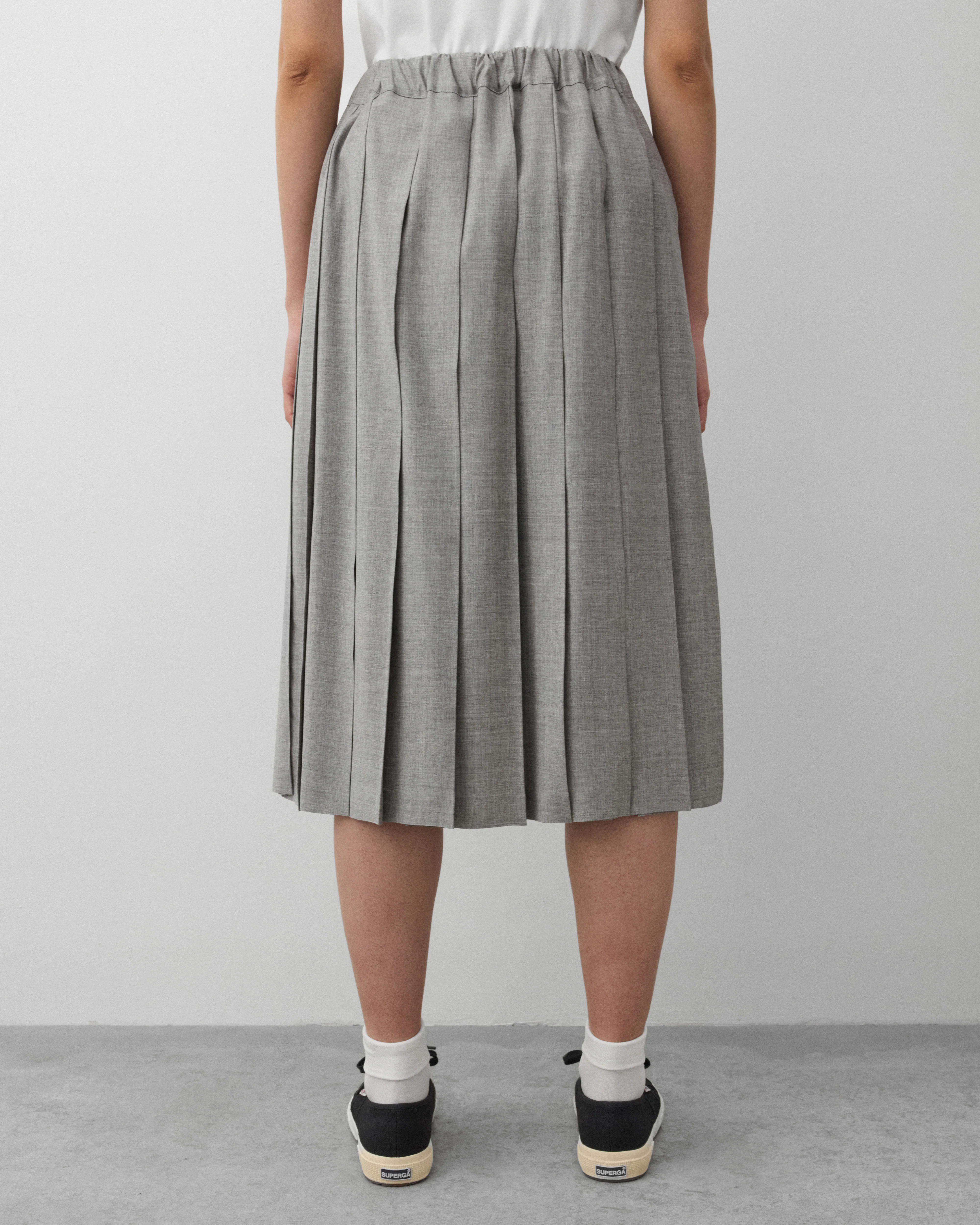 Tao - Women's Pleated Skirt - (Grey) - Image 5