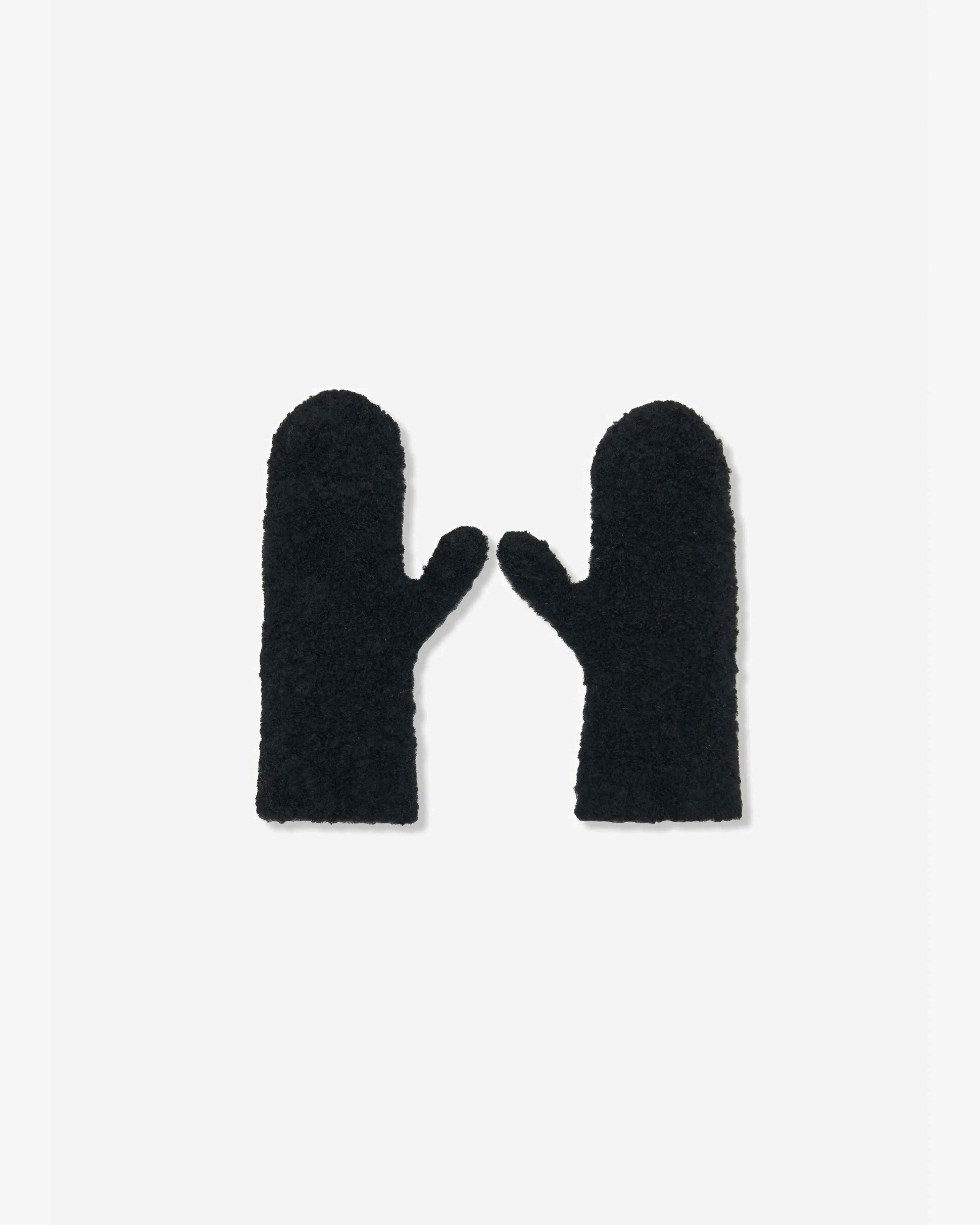The Row - Women's Ladislas Mittens - (Faded Black)