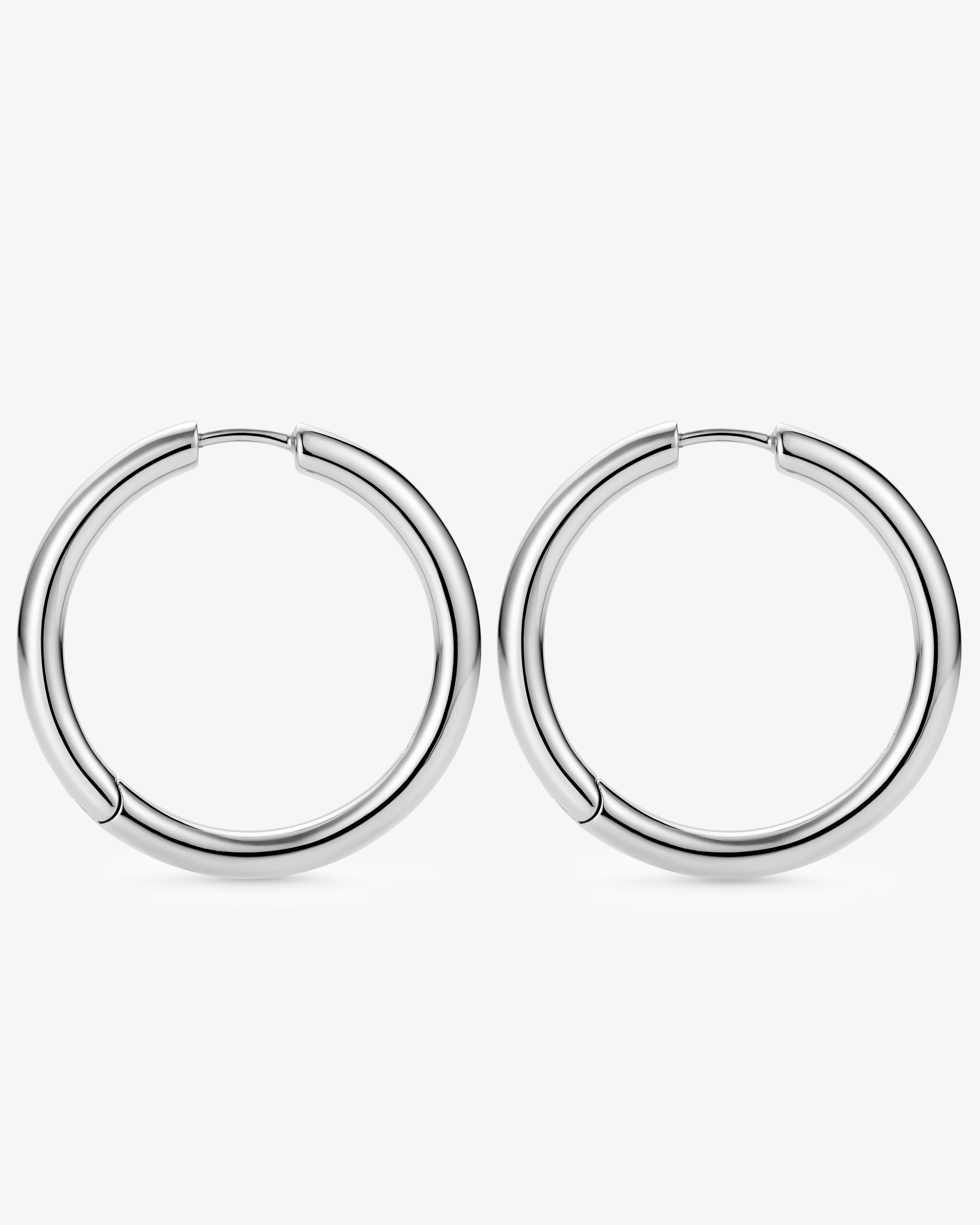 Tom Wood  - Classic Hoops Large -  (Silver) - Image 2