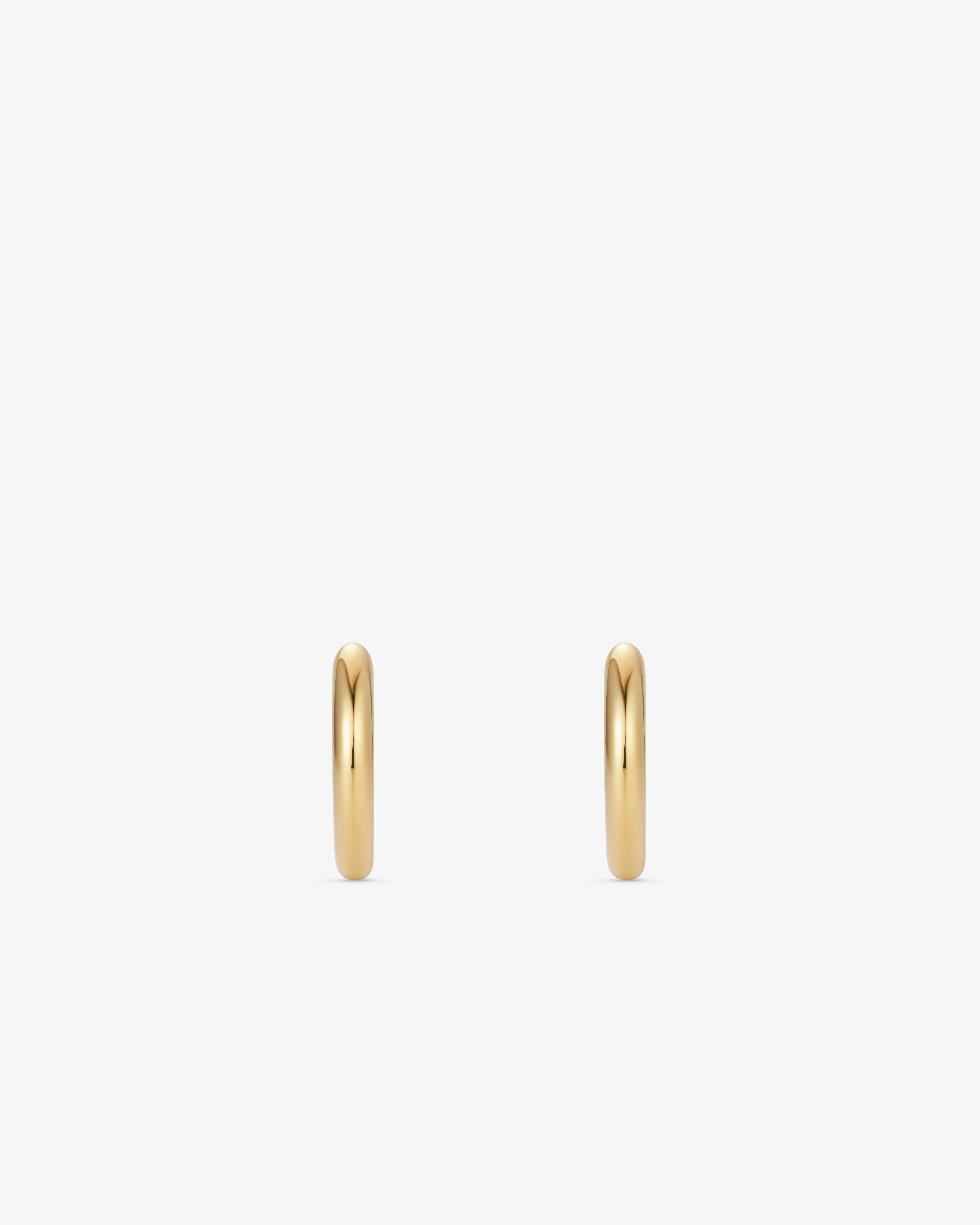 Tom Wood - Classic Hoops Small Gold - (Gold) - Image 3