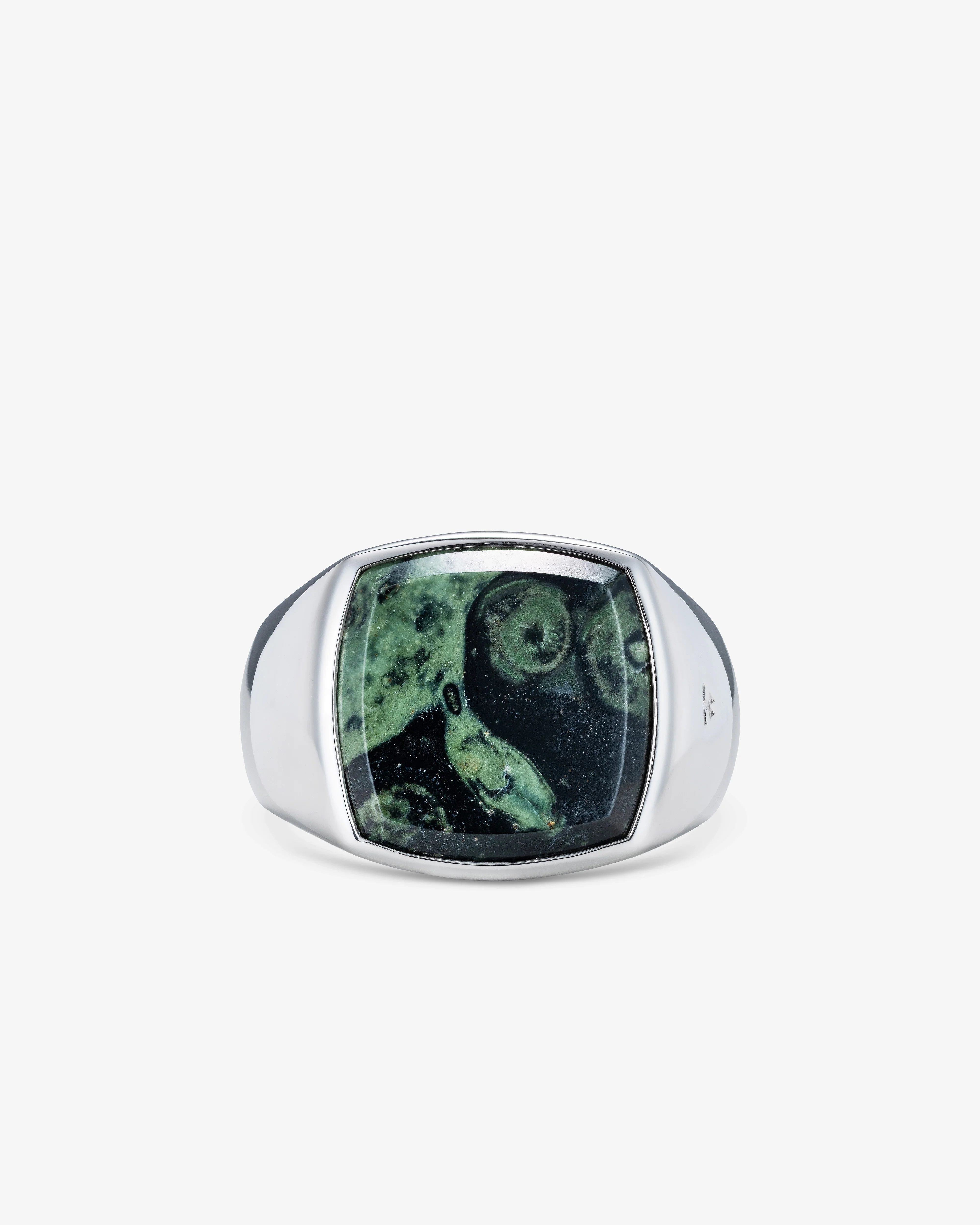 Tom Wood - Cushion Kambaba Ring - (Silver)