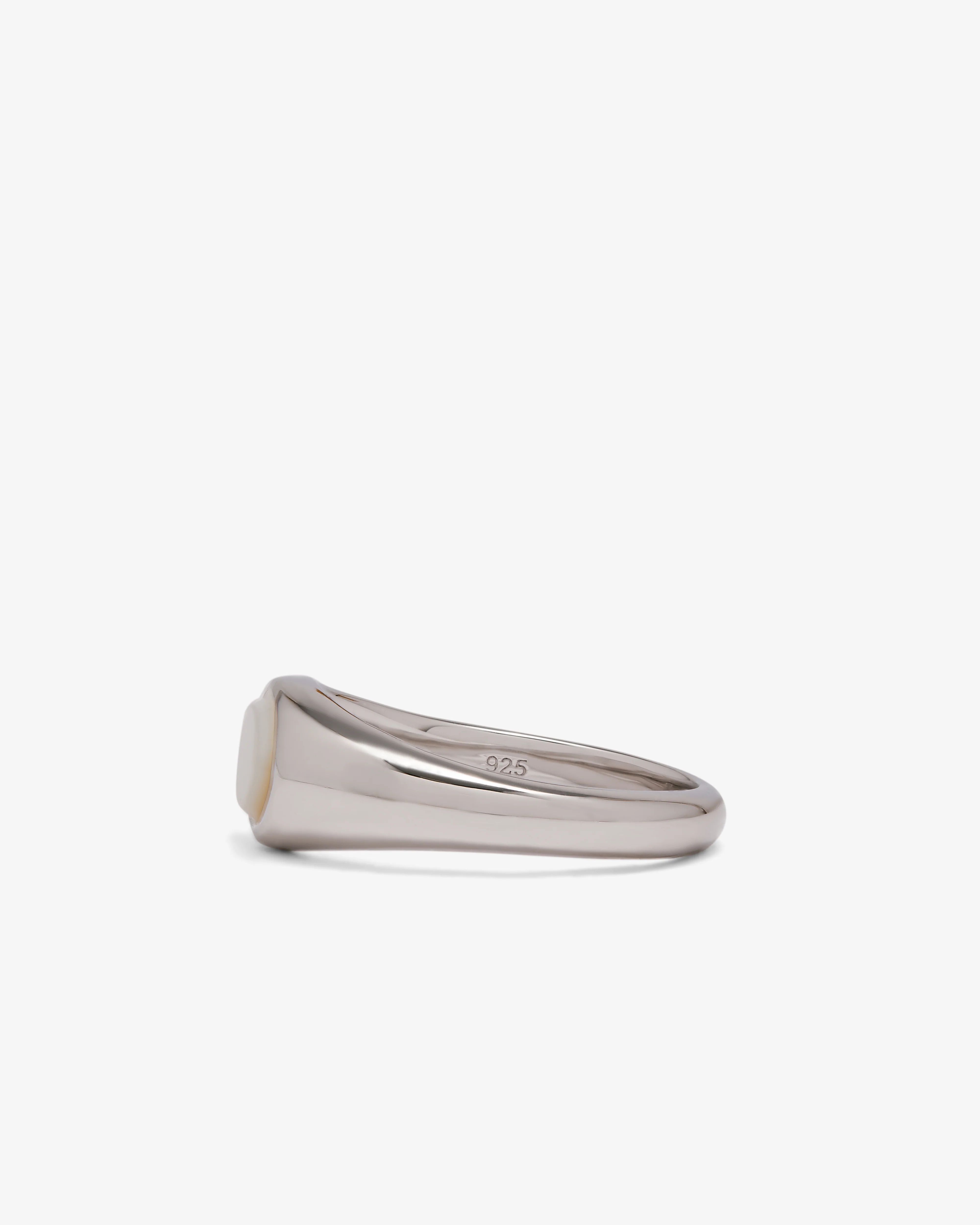 Tom Wood - Joe Ring White Mother Of Pearl - (Sterling Silver) - Image 2