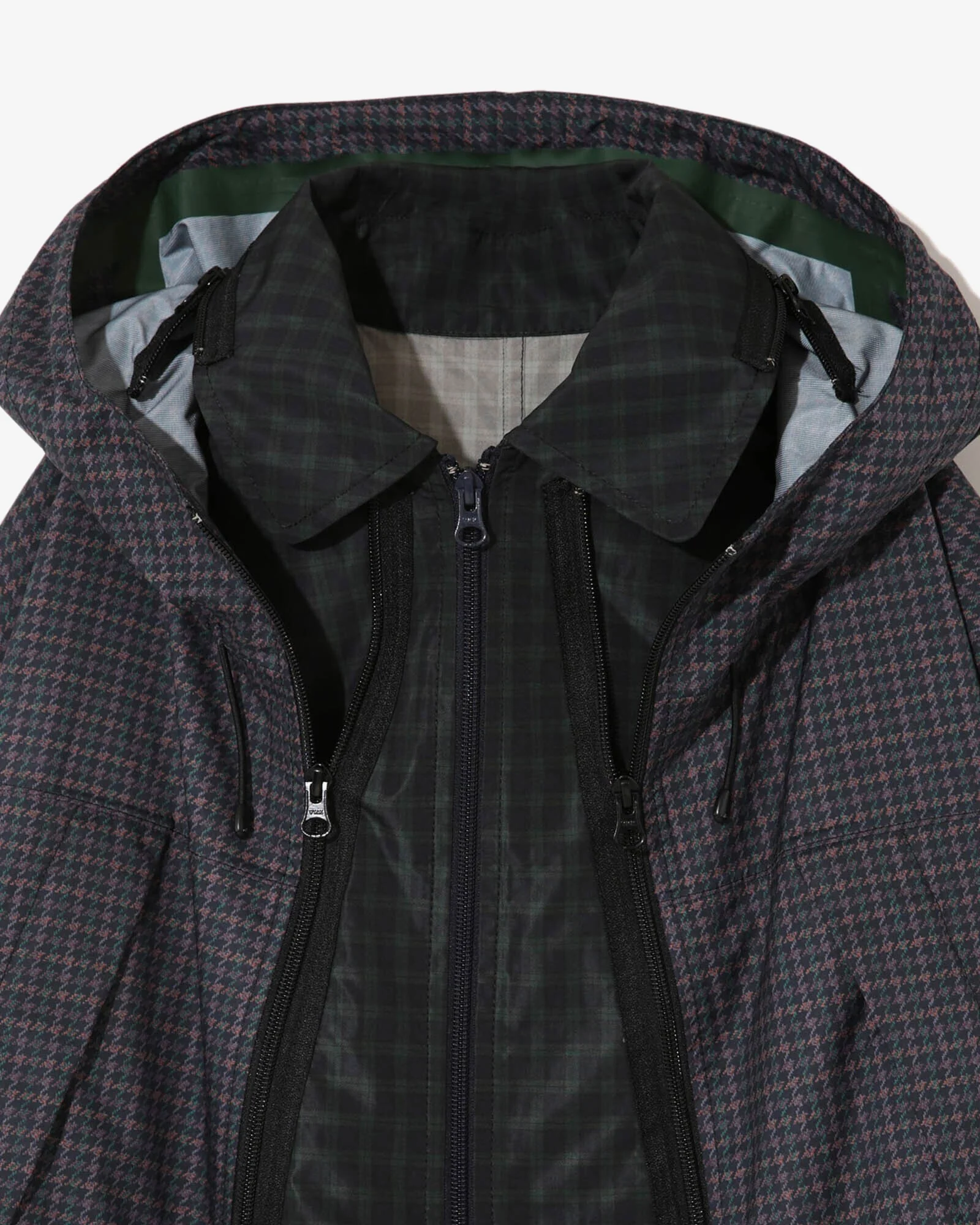 Undercover - Men’s Check Coat - (Green) - Image 3
