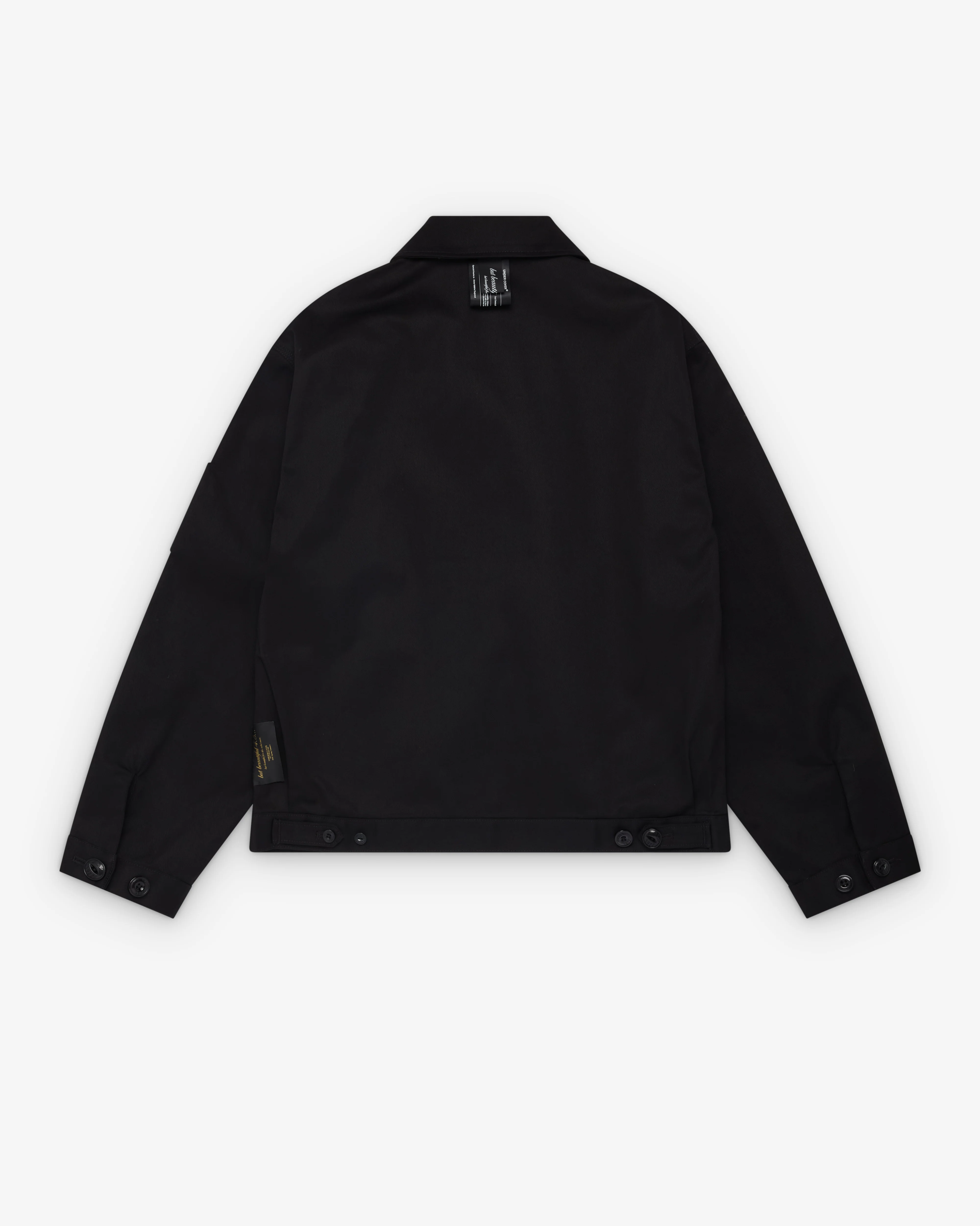 Undercover - Men's Curved Zipper Blouson - (Black) - Image 2