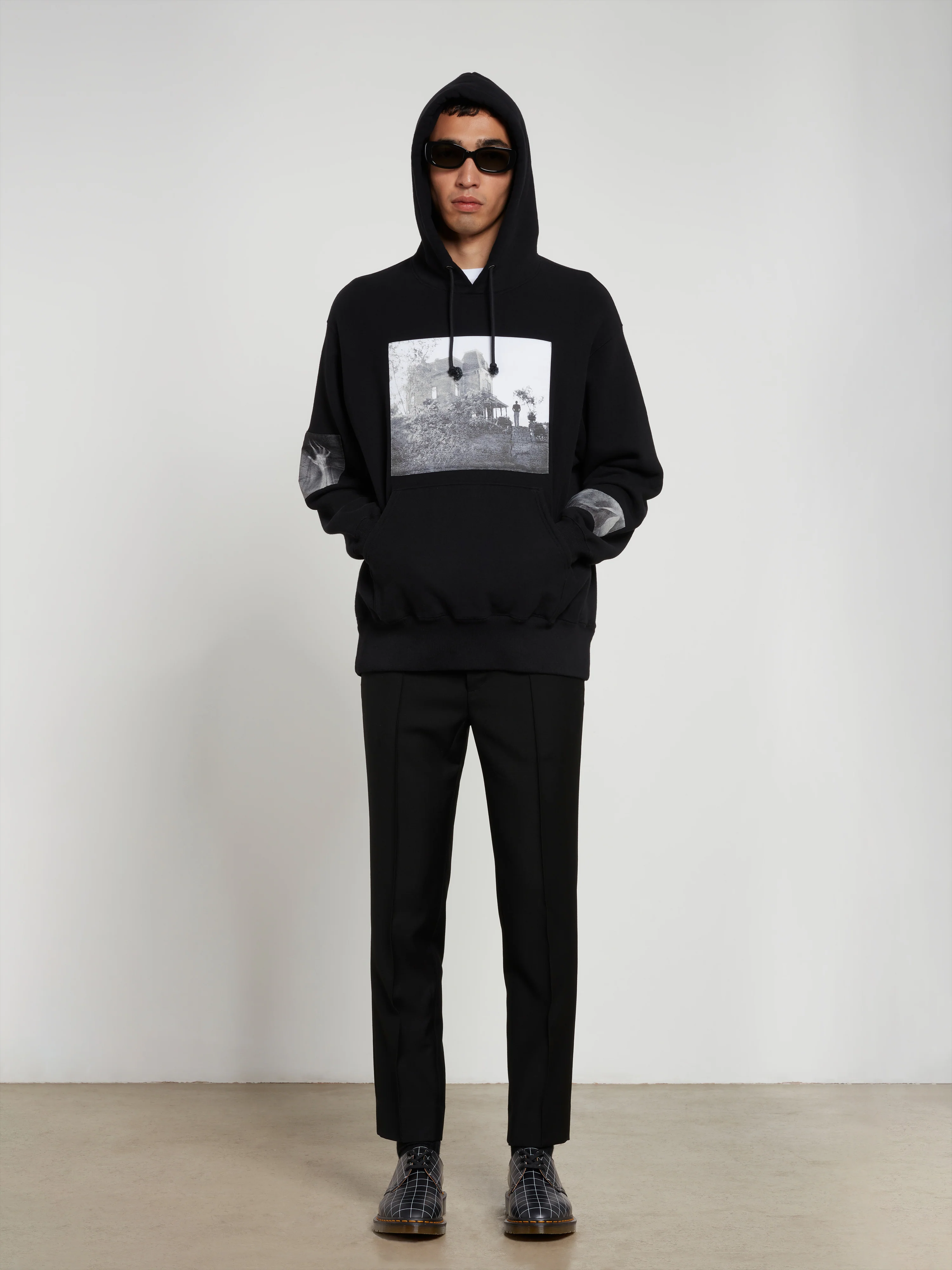 Undercover - Men’s Psycho Hoodie - (Black) - Image 5